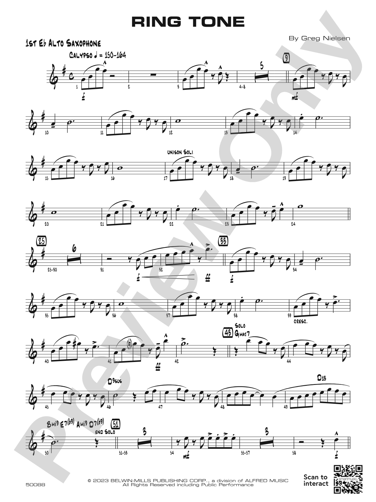 Ring Tone: E-flat Alto Saxophone