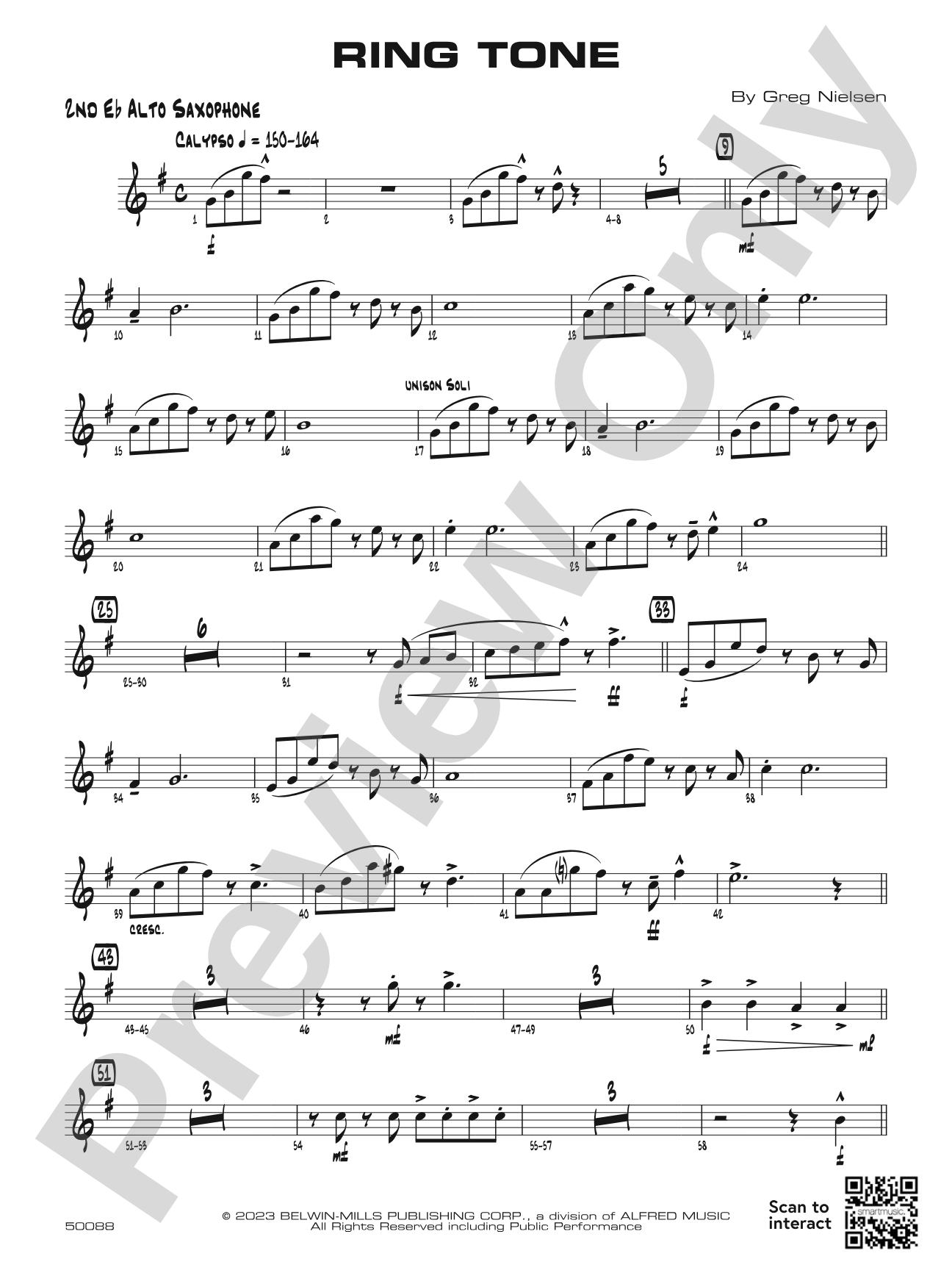 Ring Tone: 2nd E-flat Alto Saxophone