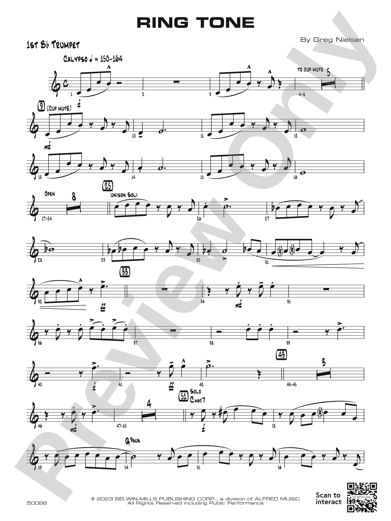Ring Tone: 1st B-flat Trumpet
