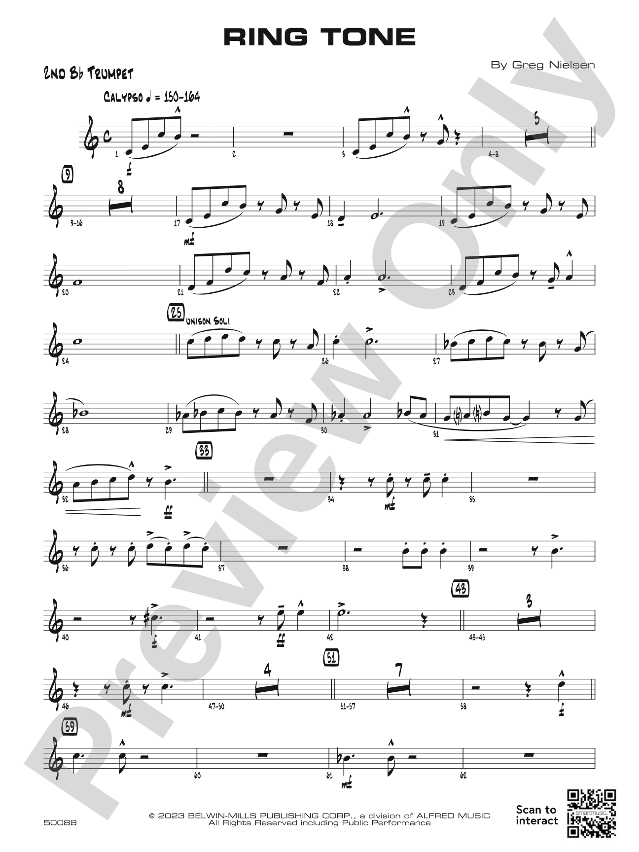 Ring Tone: 2nd B-flat Trumpet