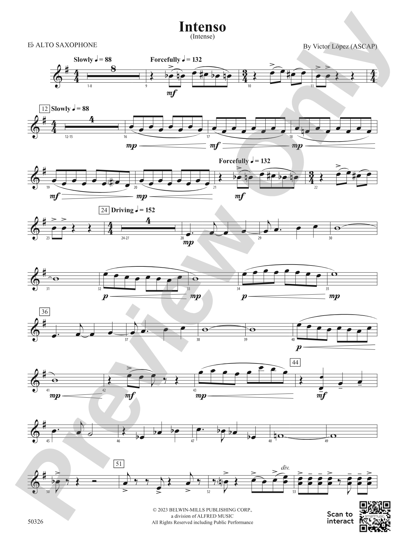 Intenso: E-flat Alto Saxophone