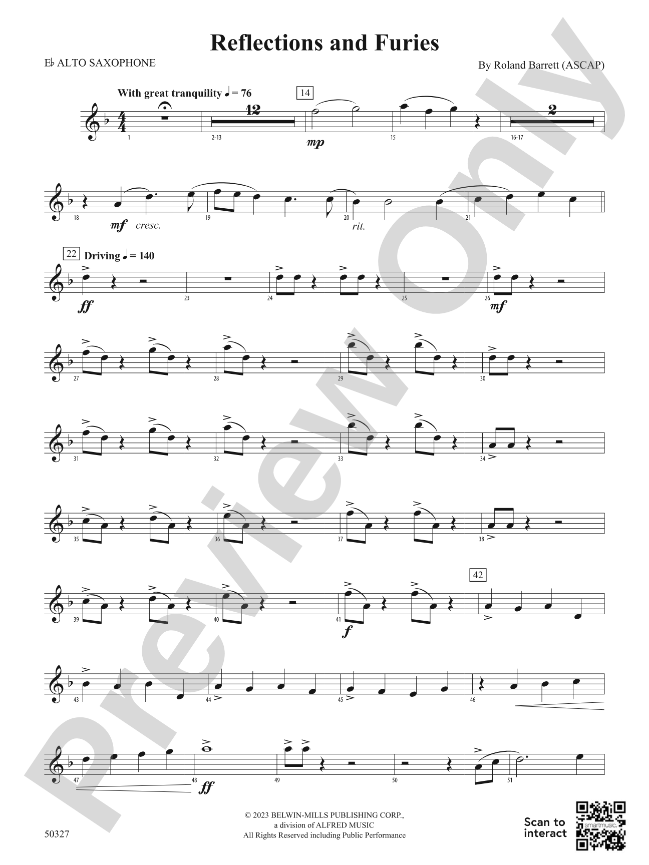 Reflections and Furies: E-flat Alto Saxophone