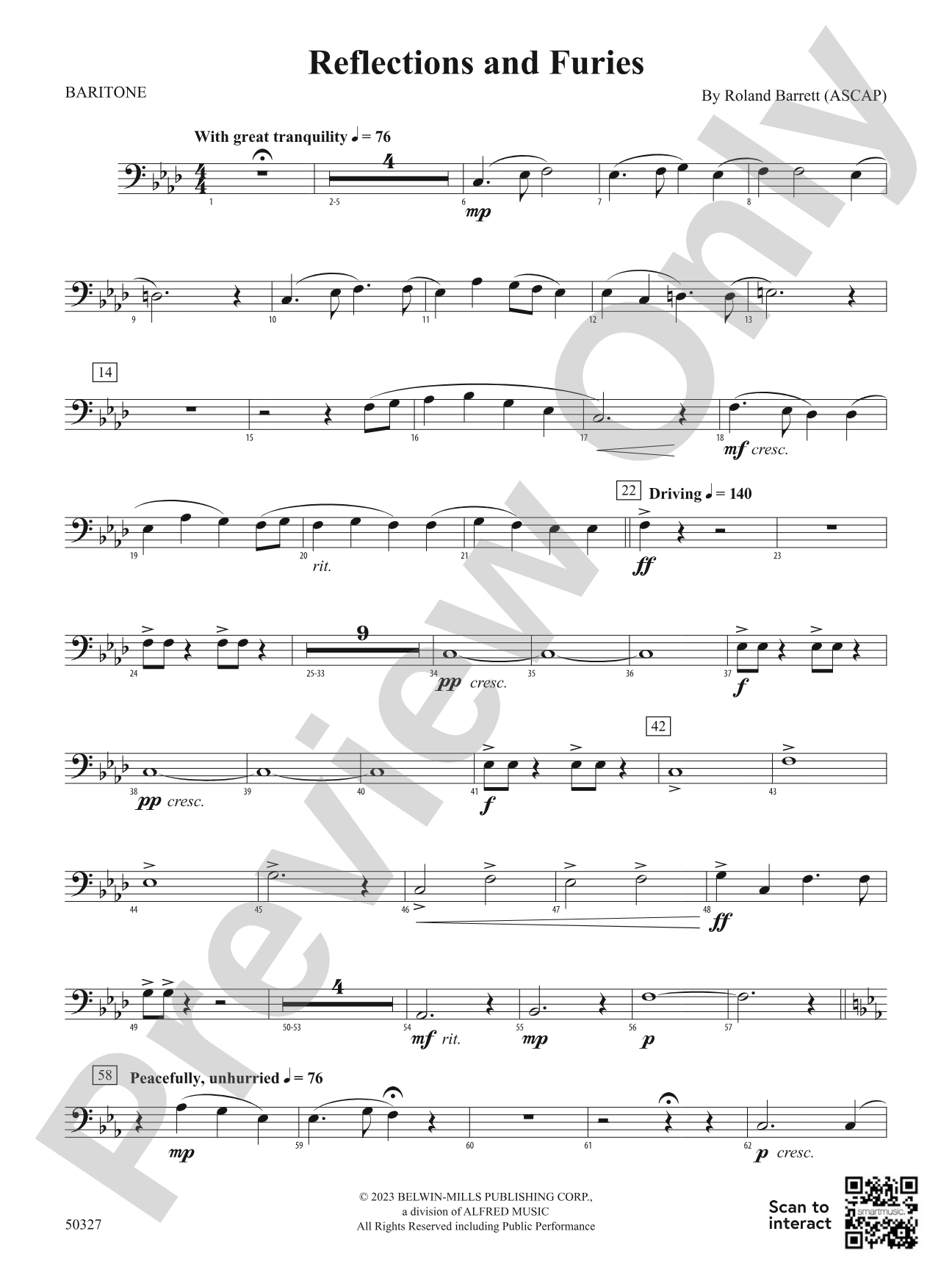 Reflections and Furies: Baritone B.C.