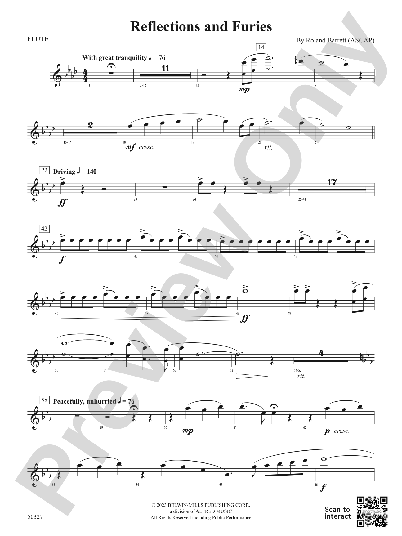Reflections and Furies: Flute