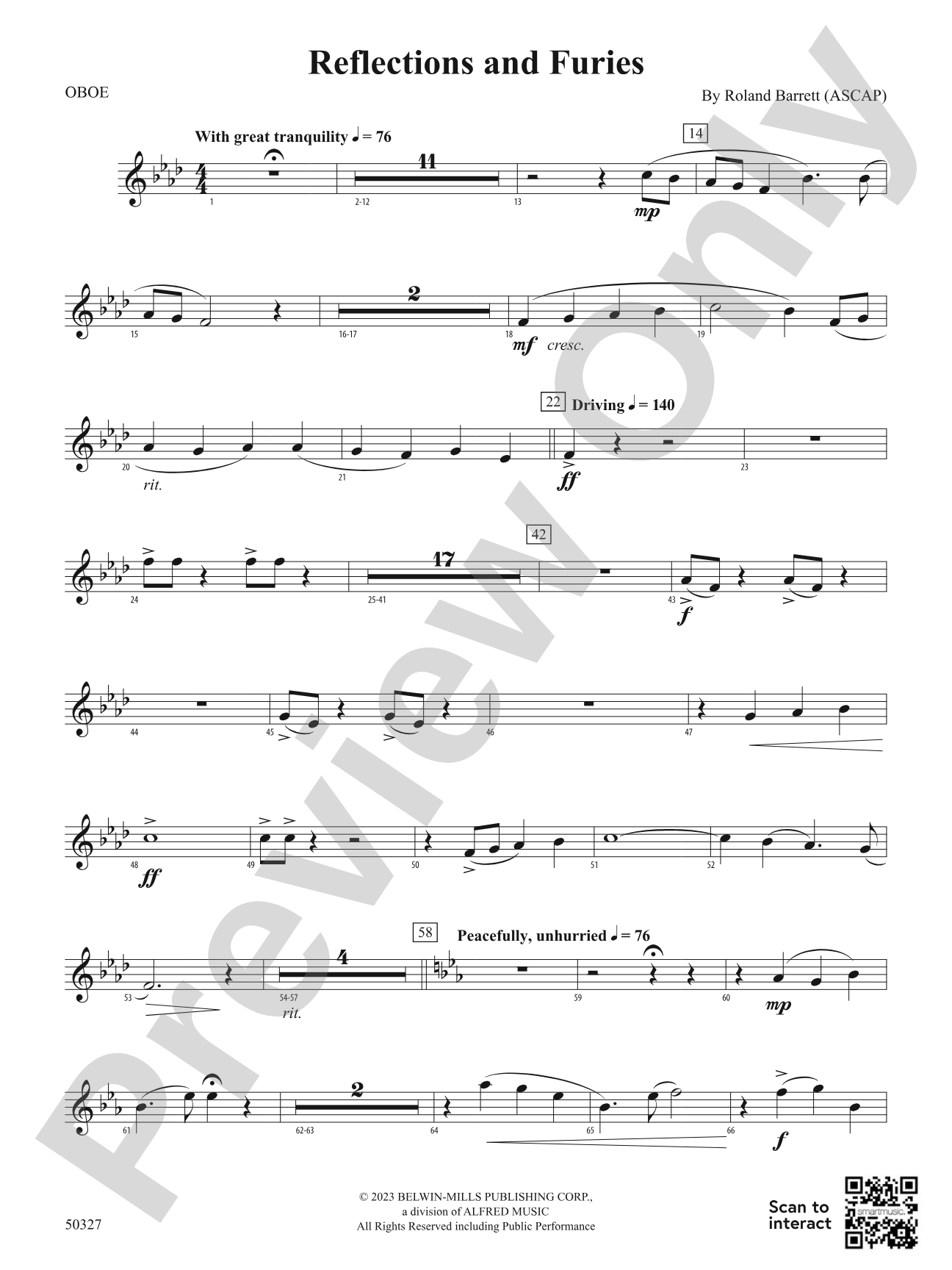 Reflections and Furies: Oboe