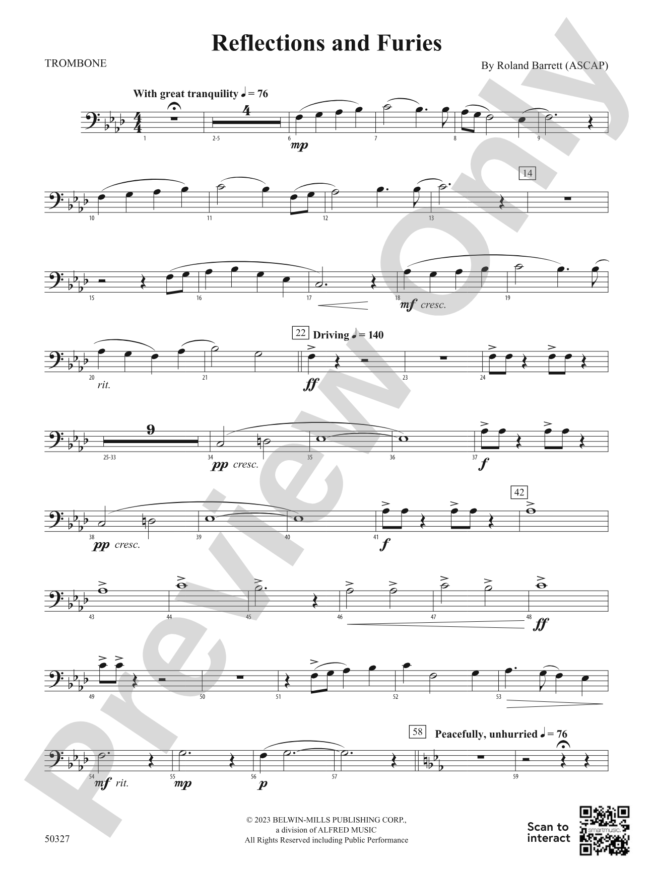 Reflections and Furies: 1st Trombone