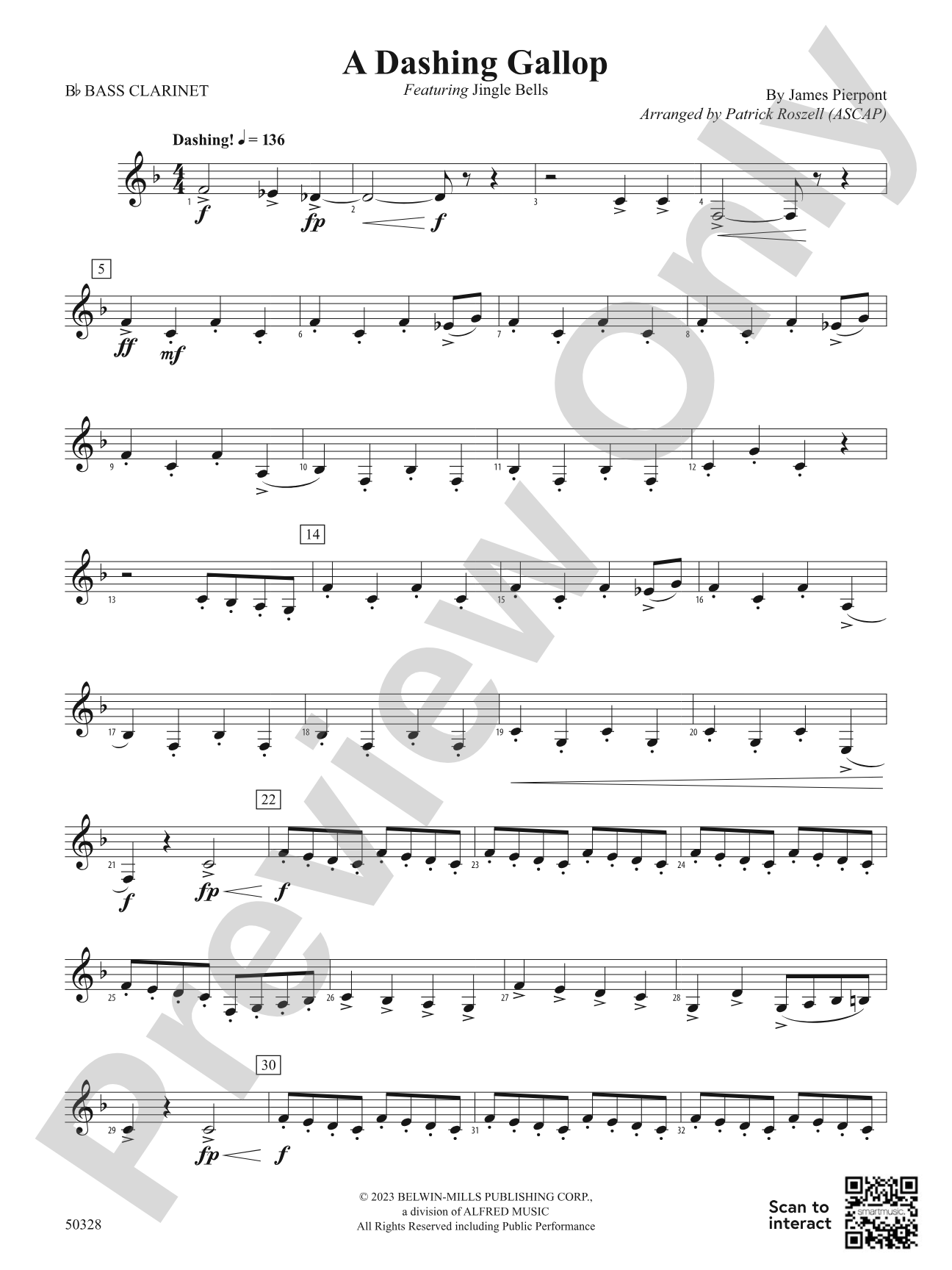 A Dashing Gallop: B-flat Bass Clarinet