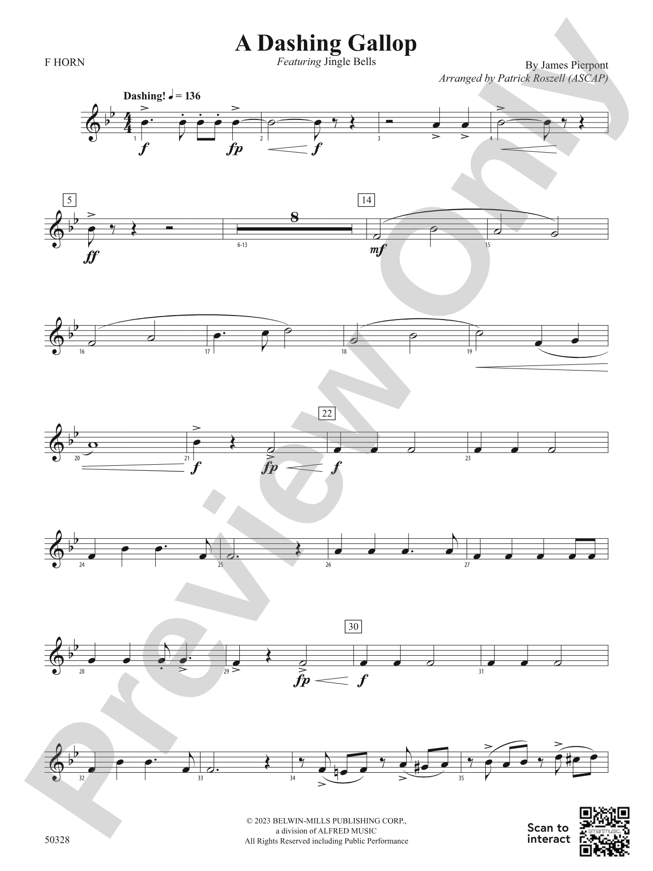 A Dashing Gallop: 1st F Horn
