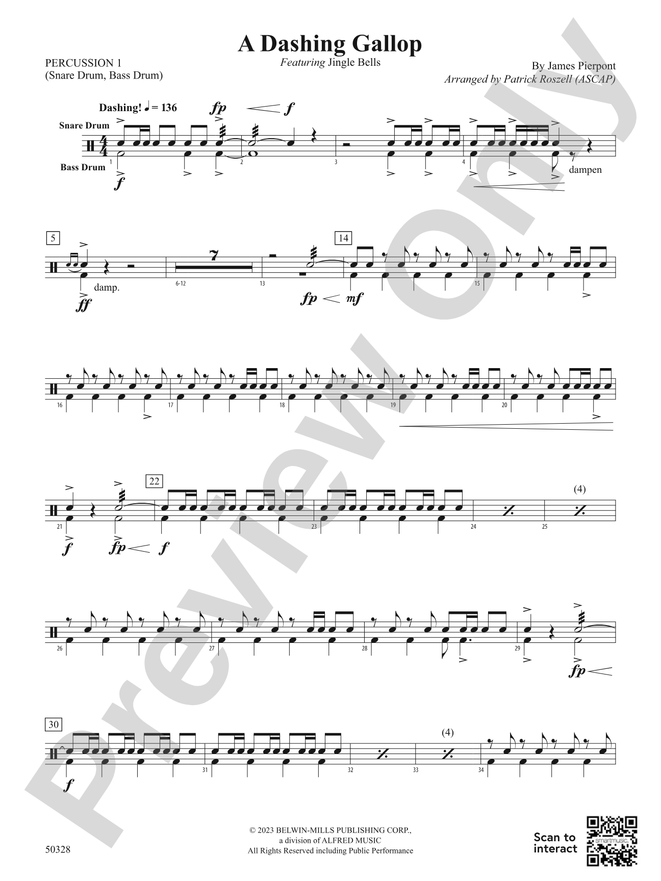 A Dashing Gallop: 1st Percussion