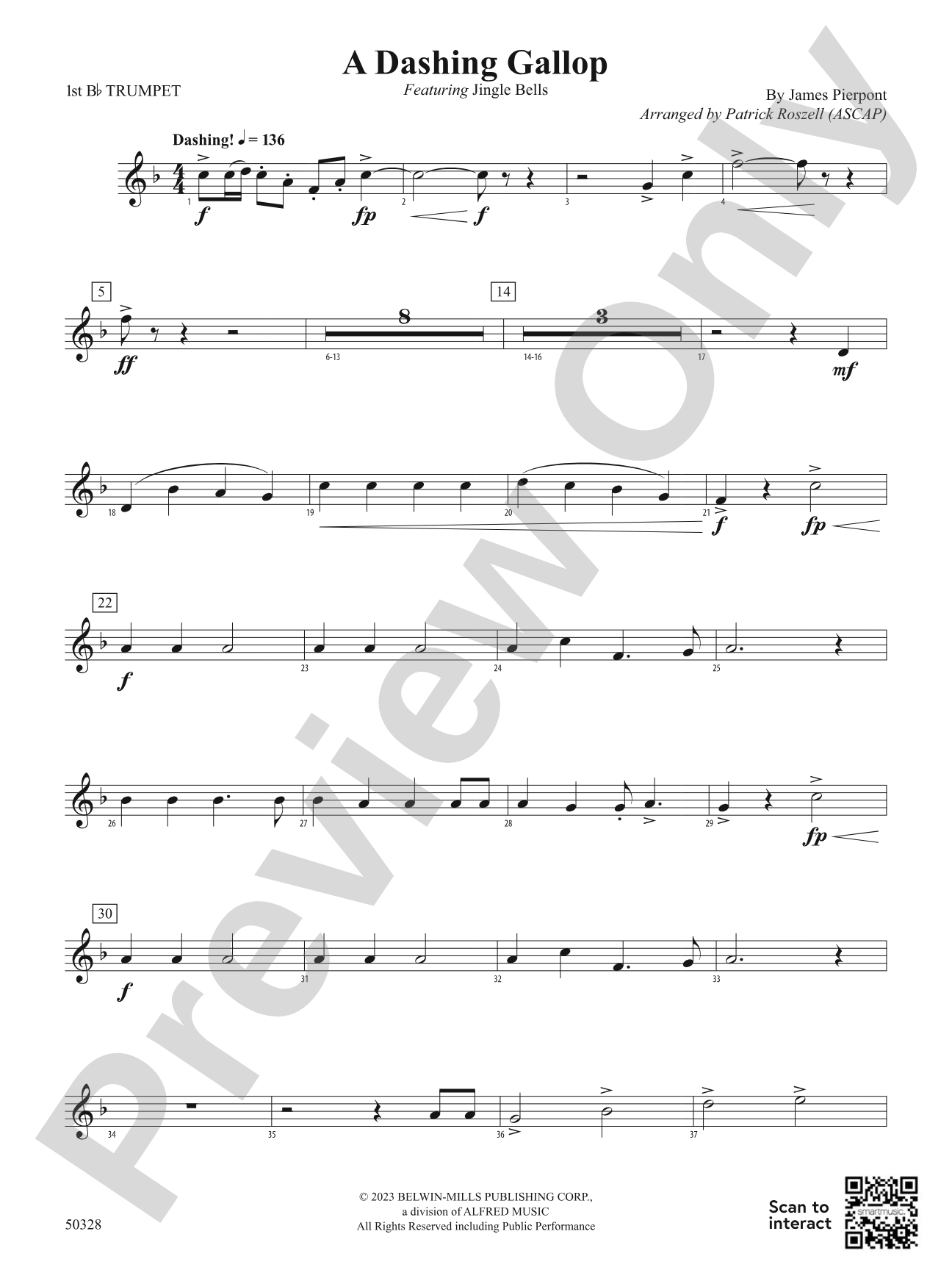 A Dashing Gallop: 1st B-flat Trumpet