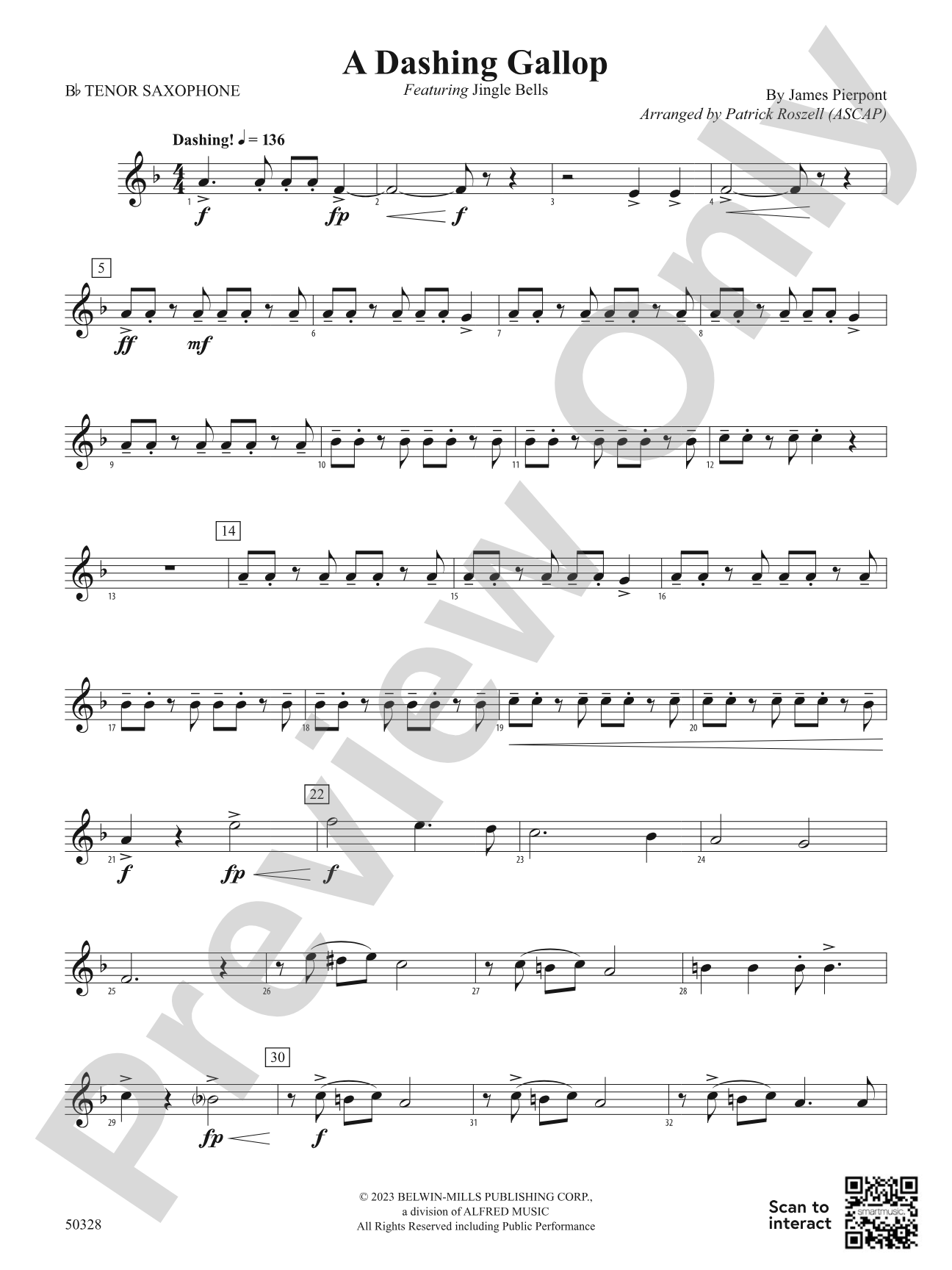 A Dashing Gallop: B-flat Tenor Saxophone