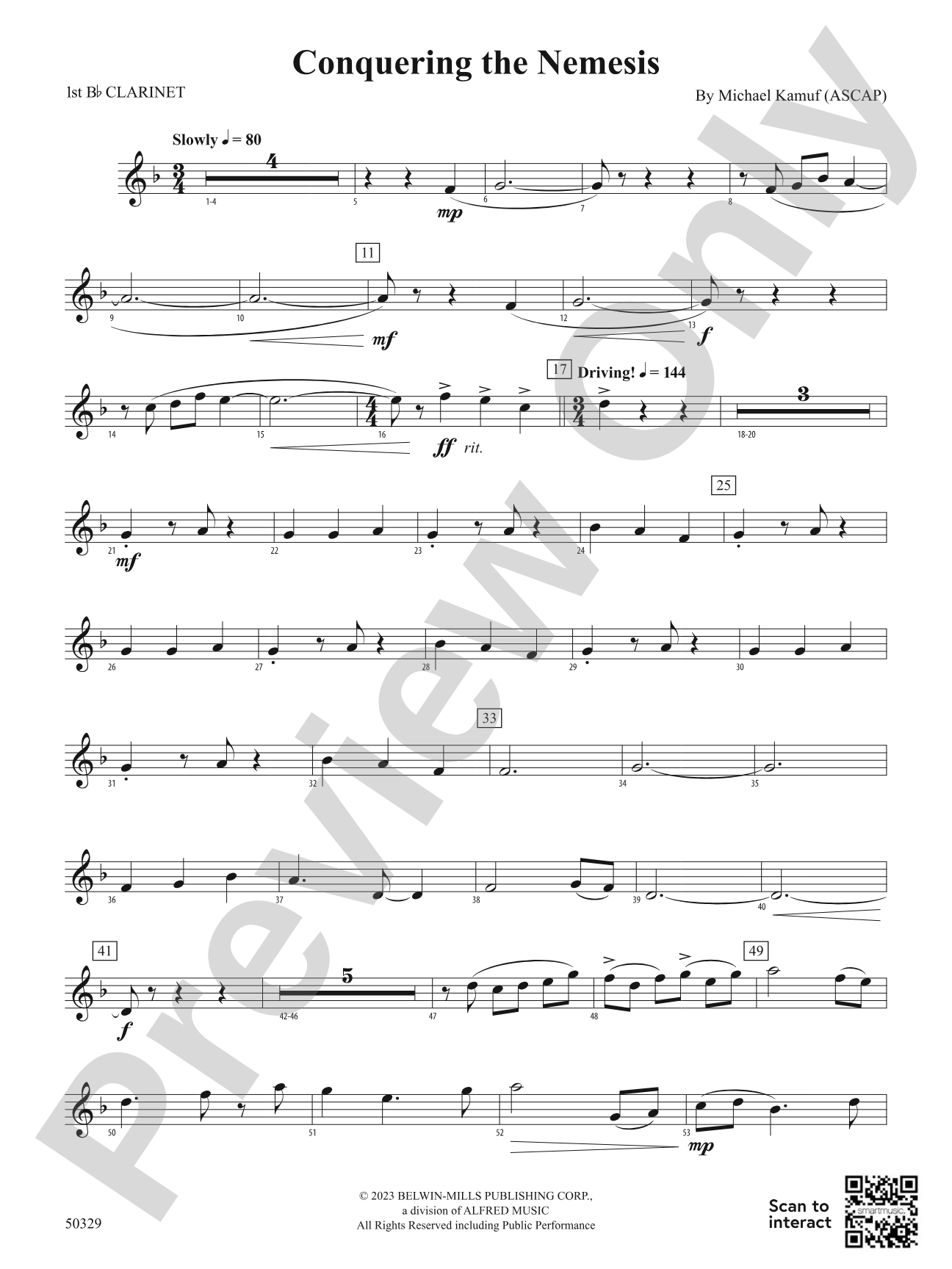 Conquering the Nemesis: 1st B-flat Clarinet