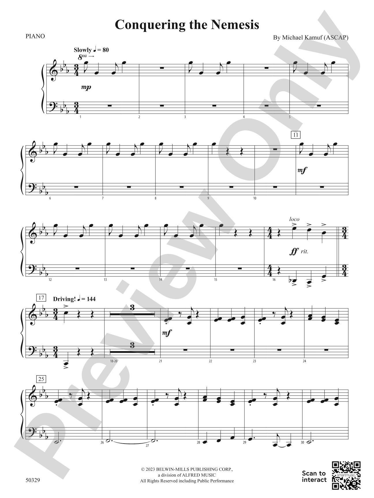 Conquering the Nemesis: Piano Accompaniment