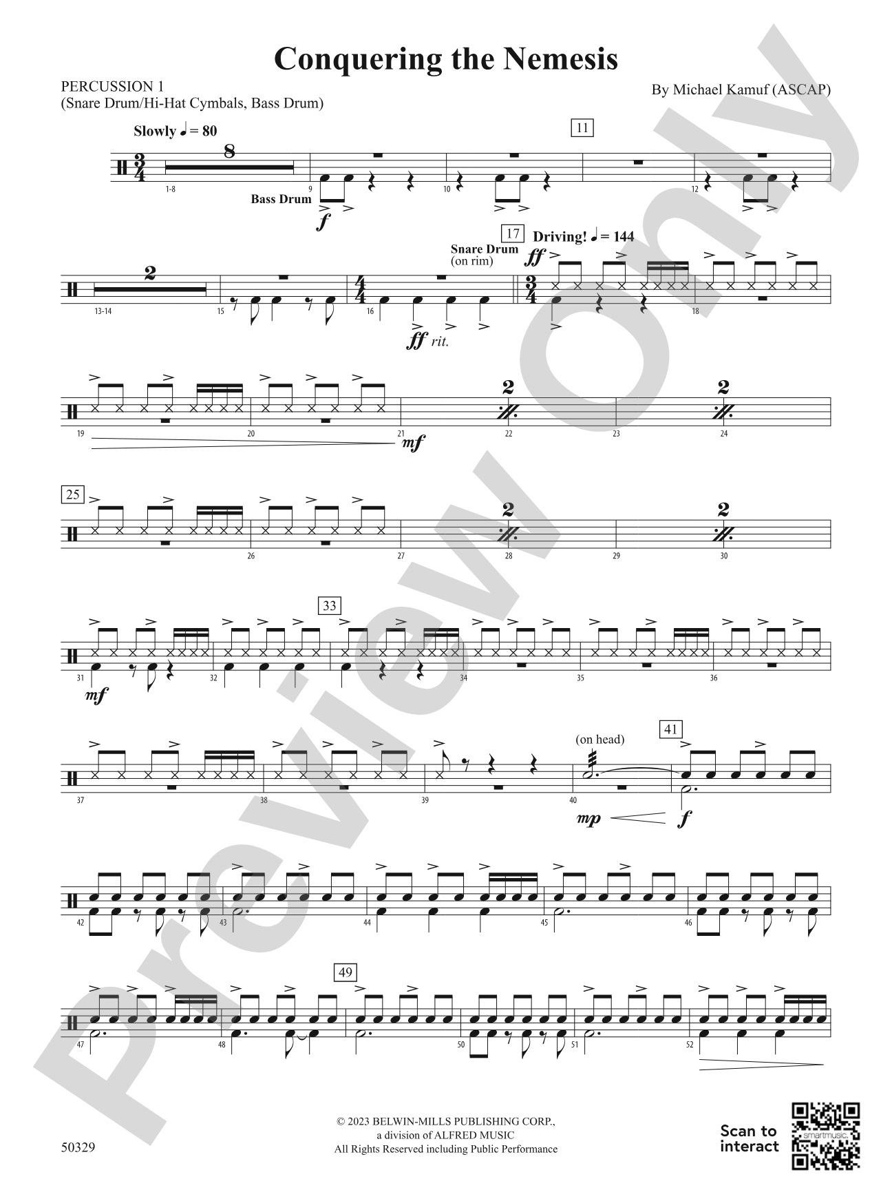 Conquering the Nemesis: 1st Percussion