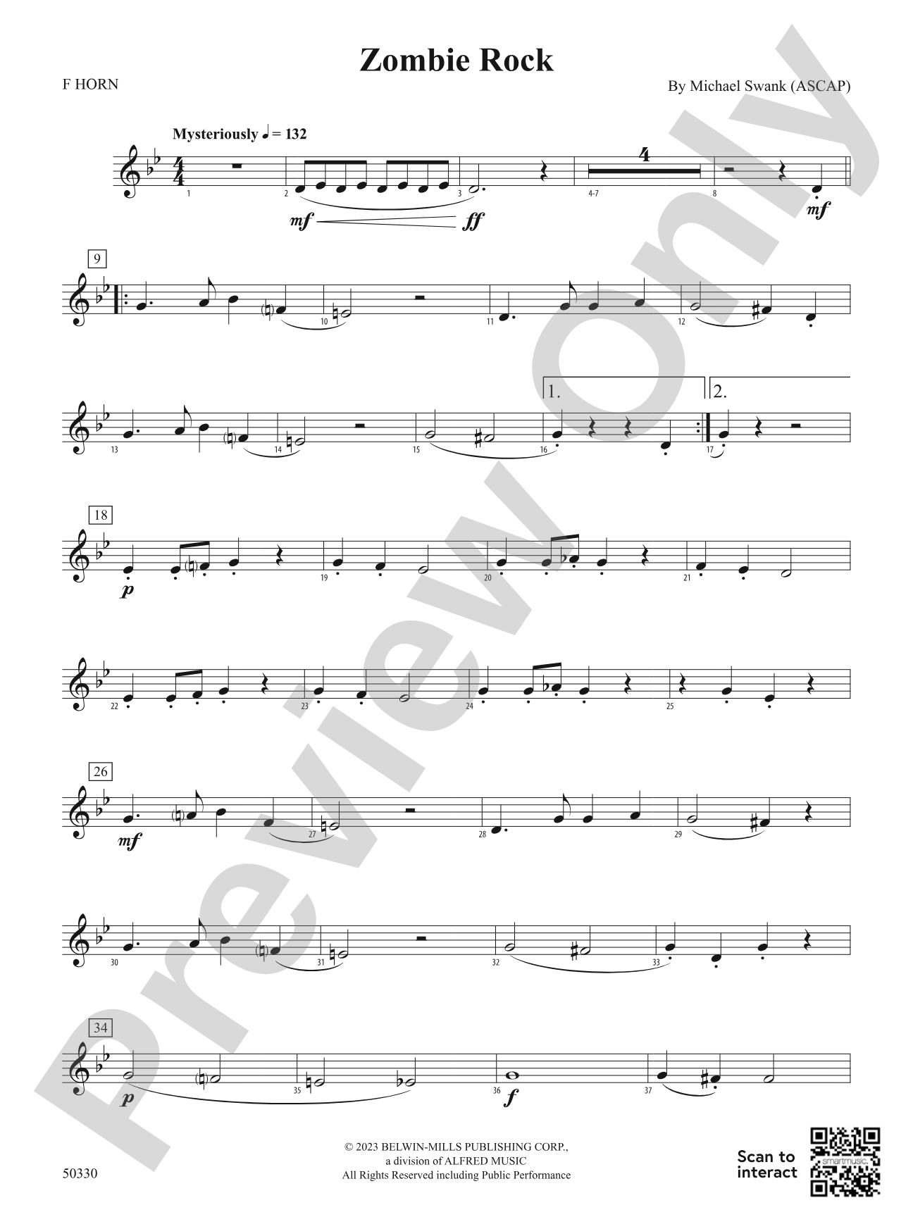 Zombie Rock: 1st F Horn