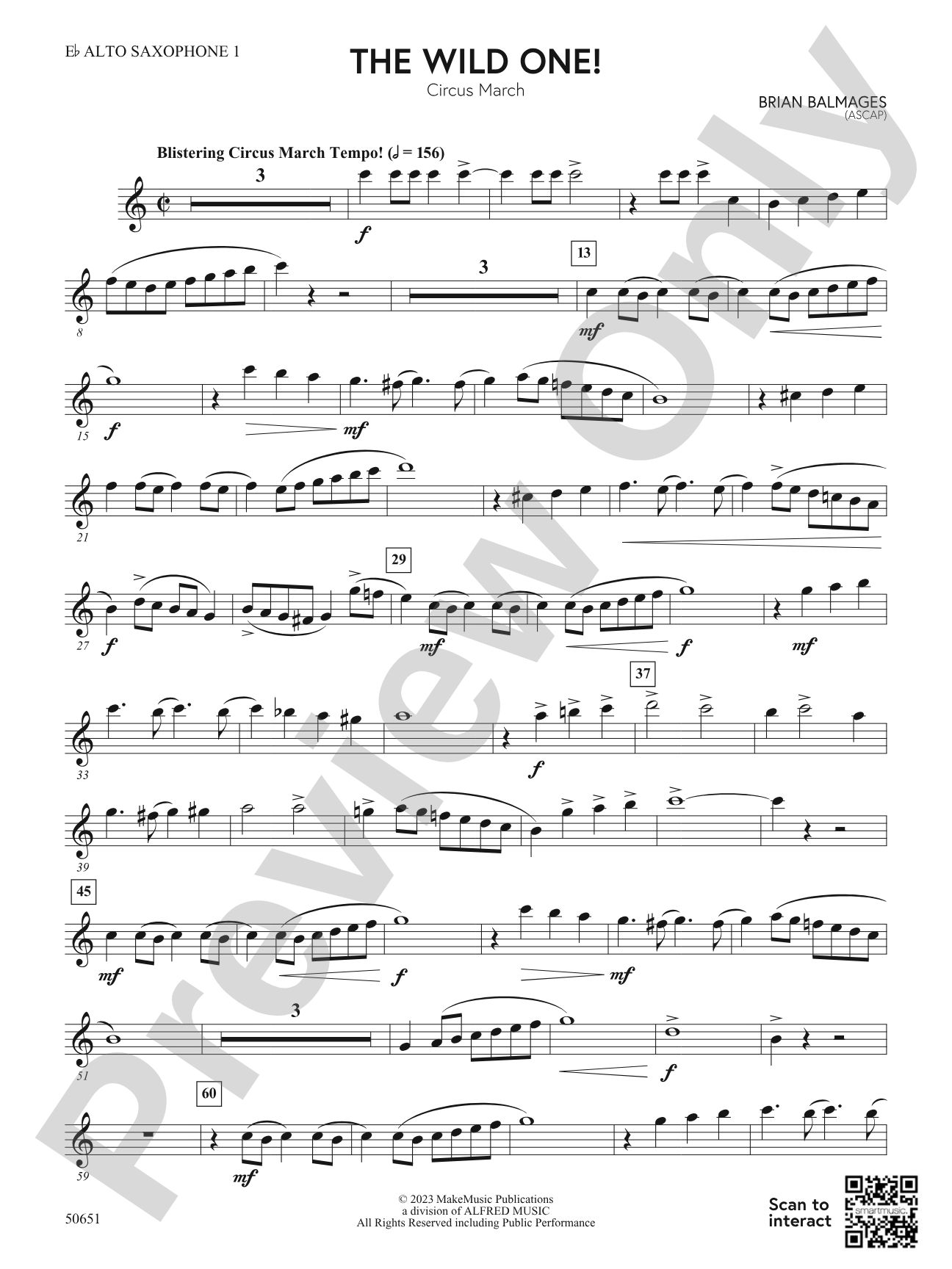 The Wild One!: E-flat Alto Saxophone