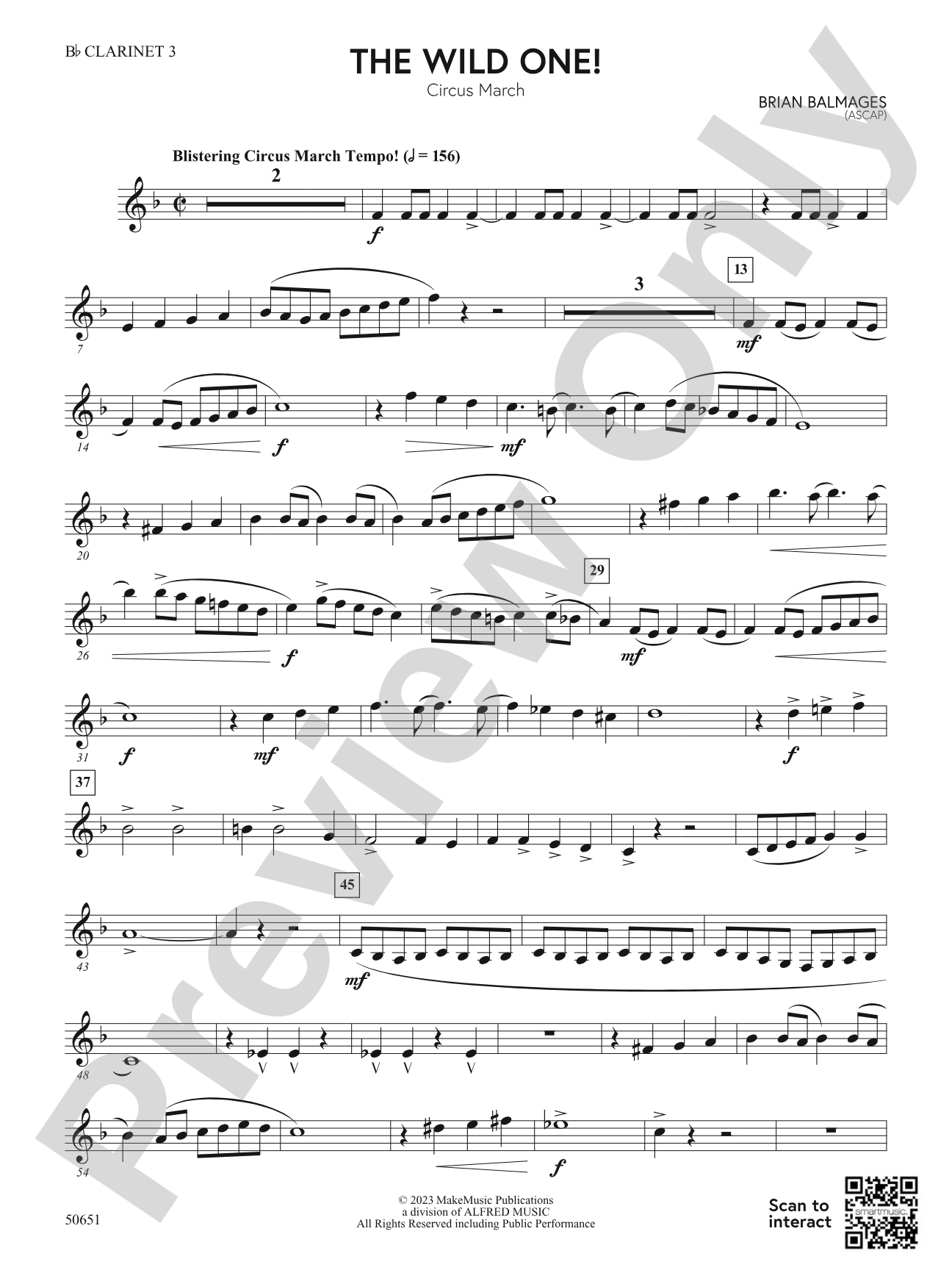 The Wild One!: 3rd B-flat Clarinet