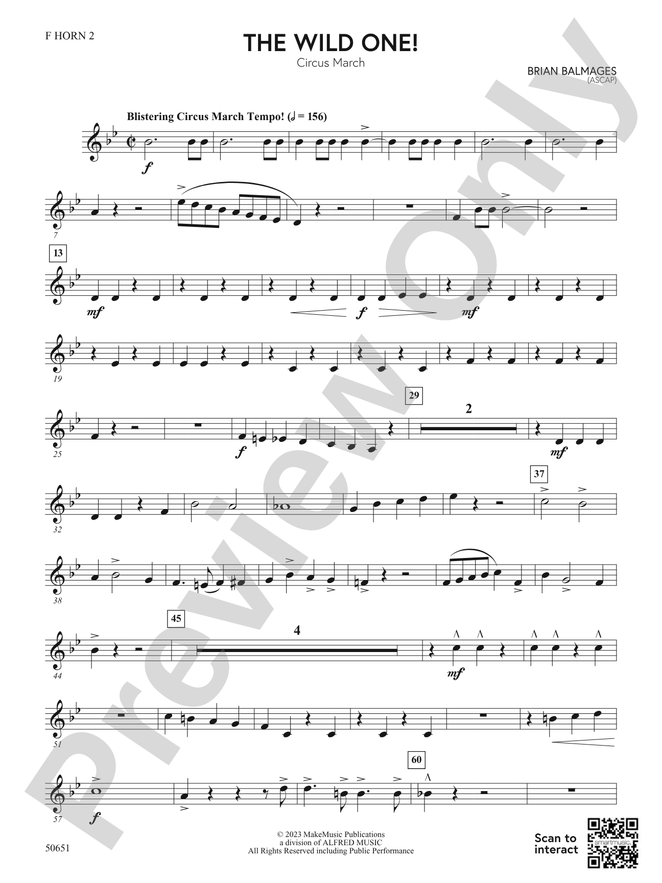 The Wild One!: 2nd F Horn