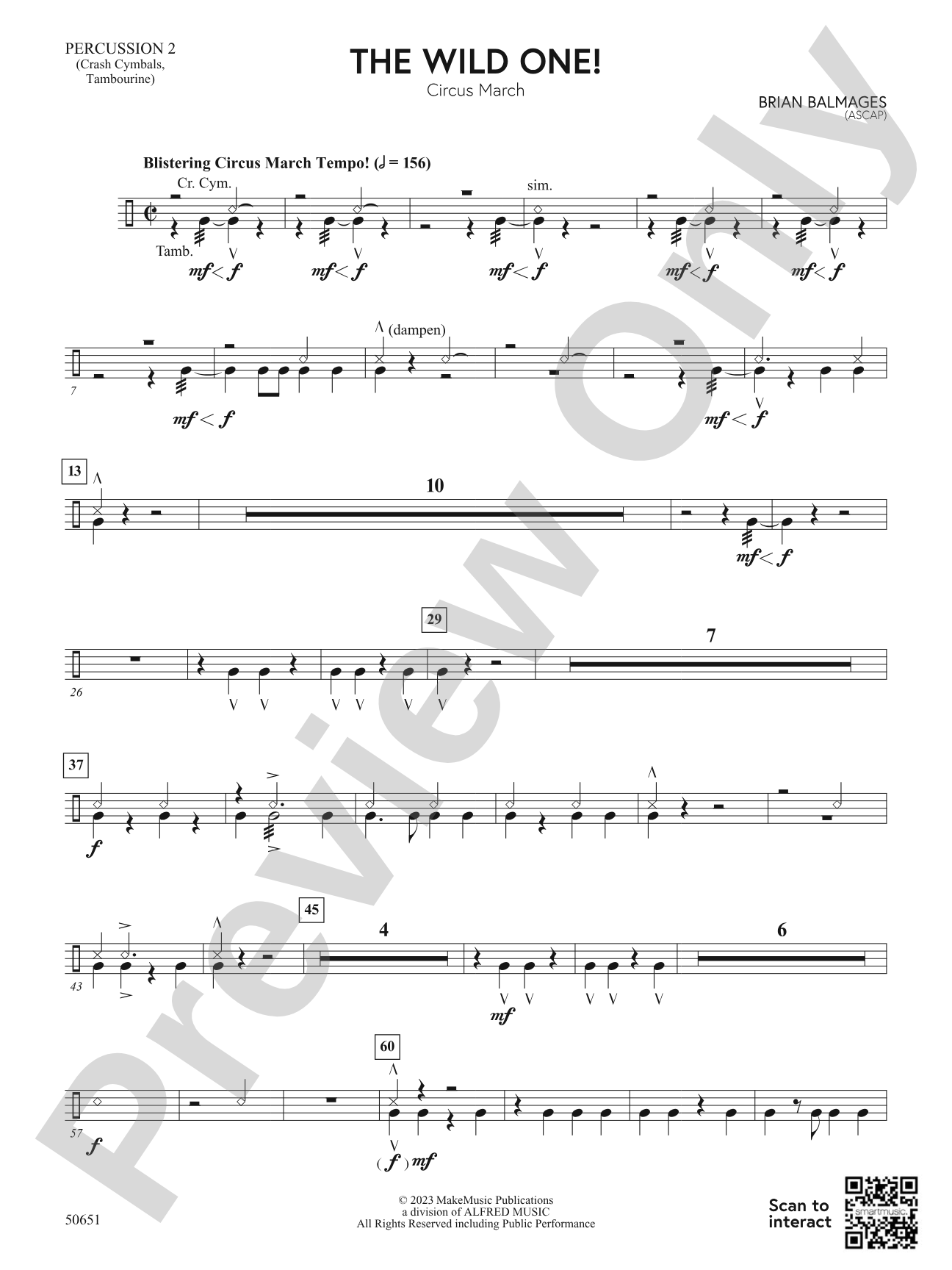 The Wild One!: 2nd Percussion