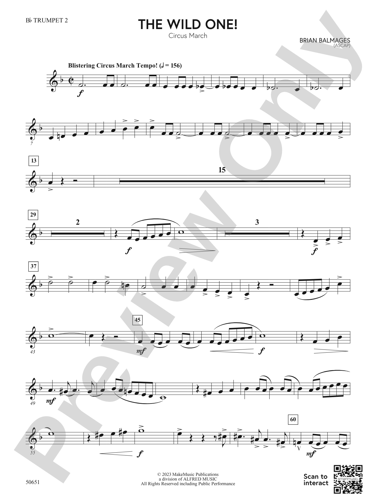 The Wild One!: 2nd B-flat Trumpet
