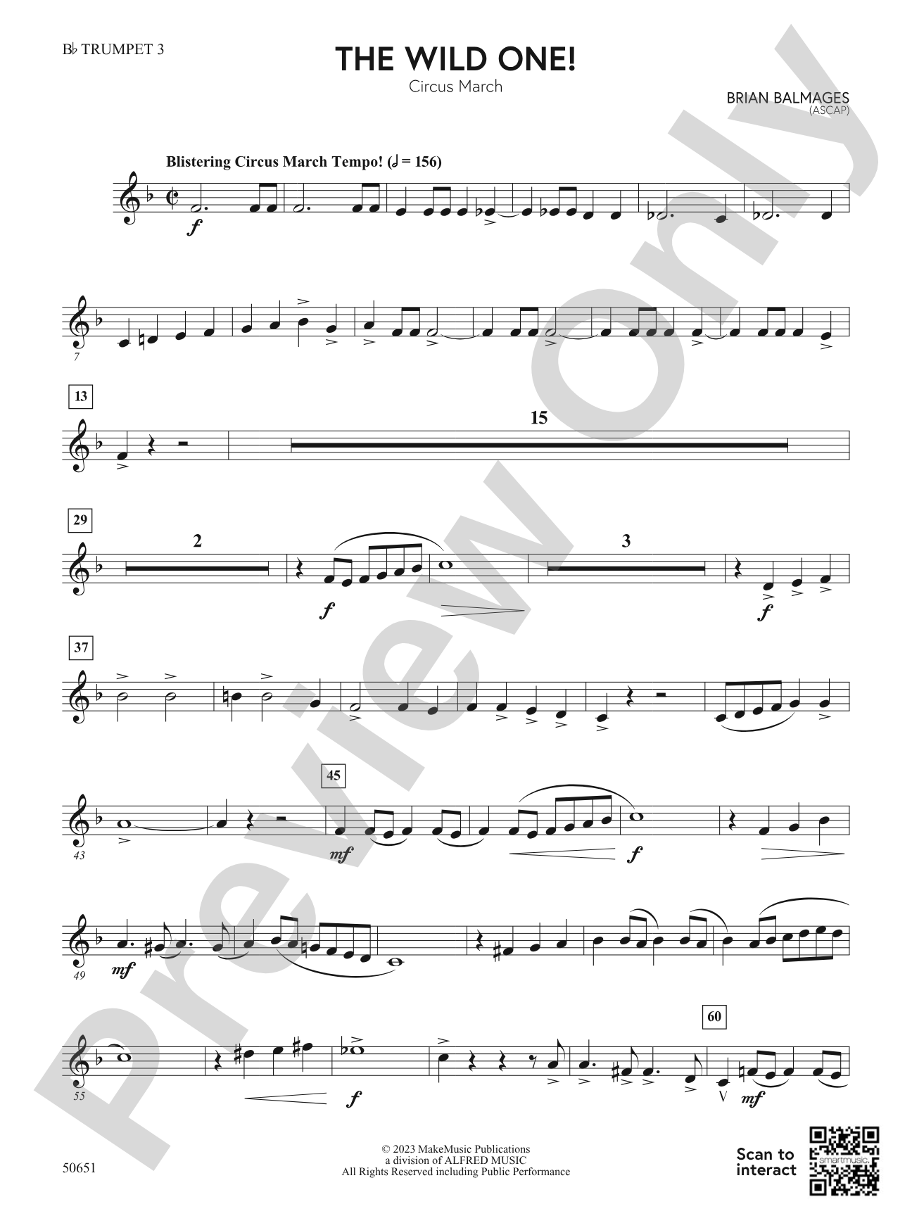 The Wild One!: 3rd B-flat Trumpet