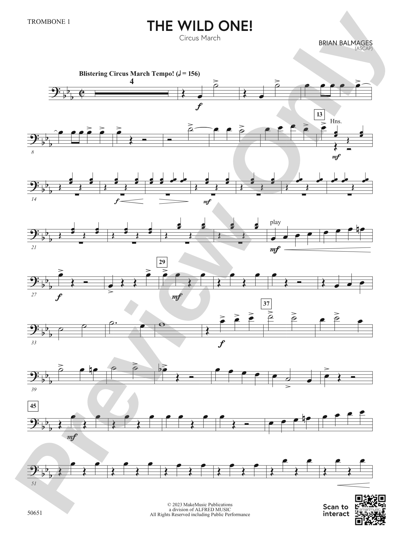 The Wild One!: 1st Trombone