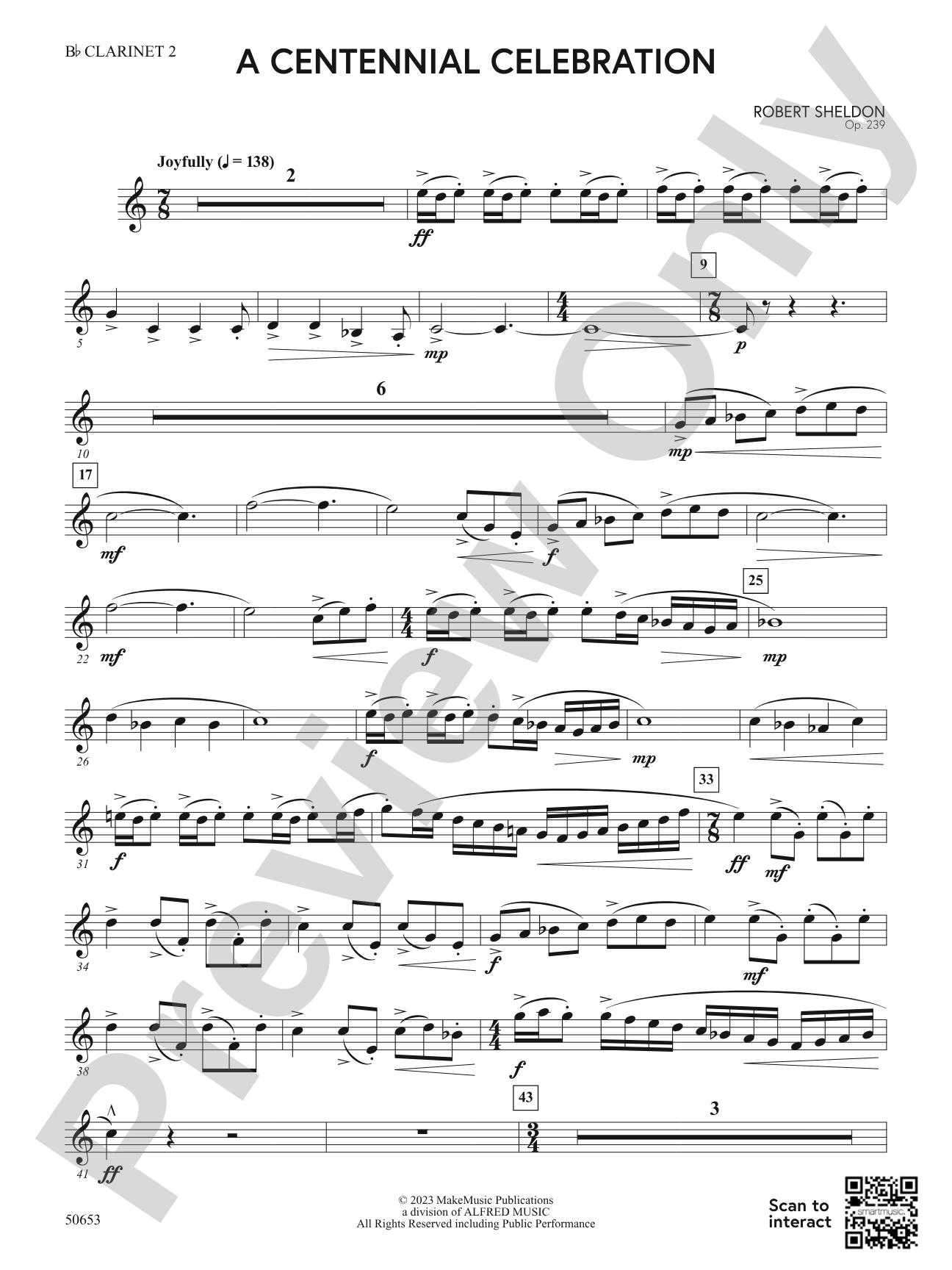 A Centennial Celebration: 2nd B-flat Clarinet
