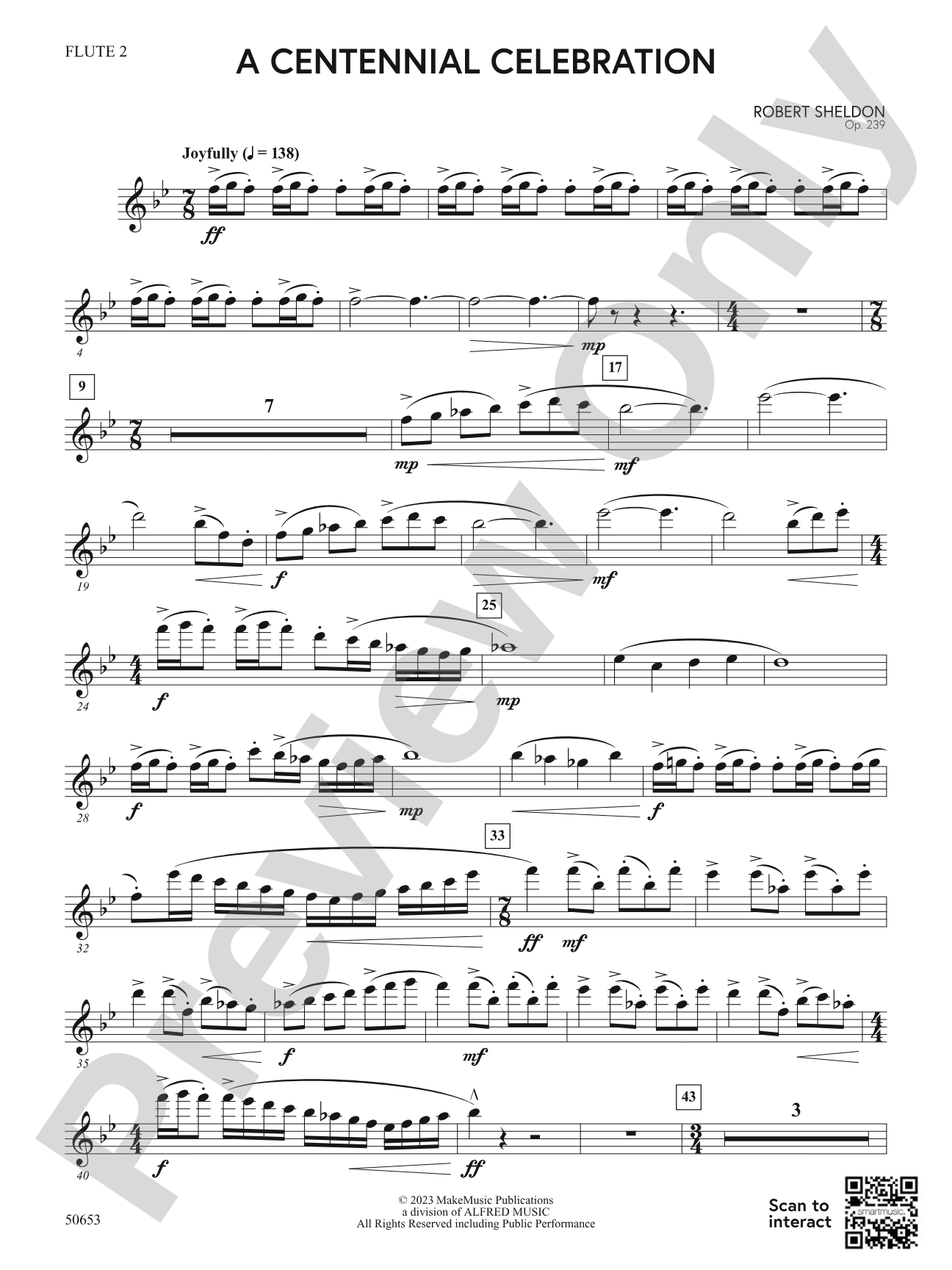 A Centennial Celebration: 2nd Flute