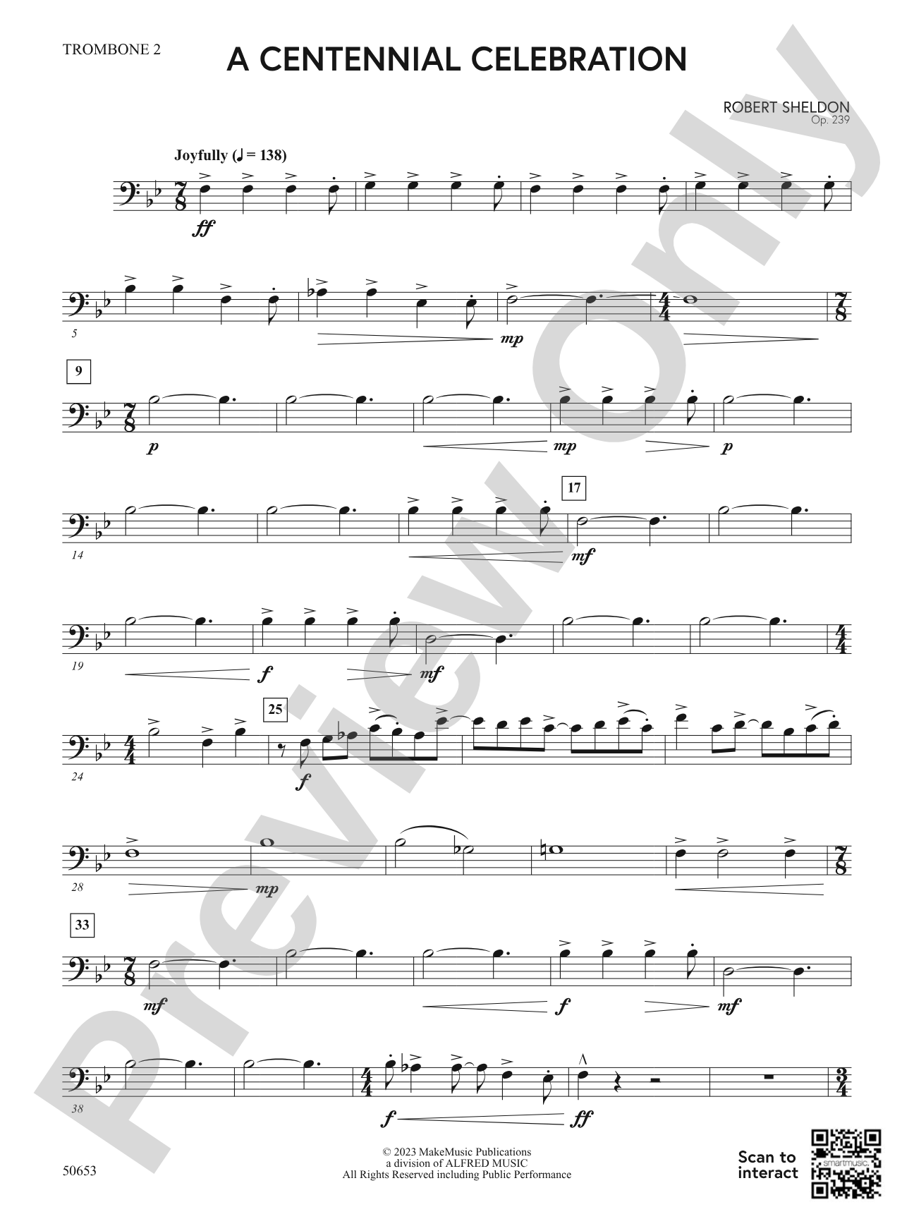 A Centennial Celebration: 2nd Trombone