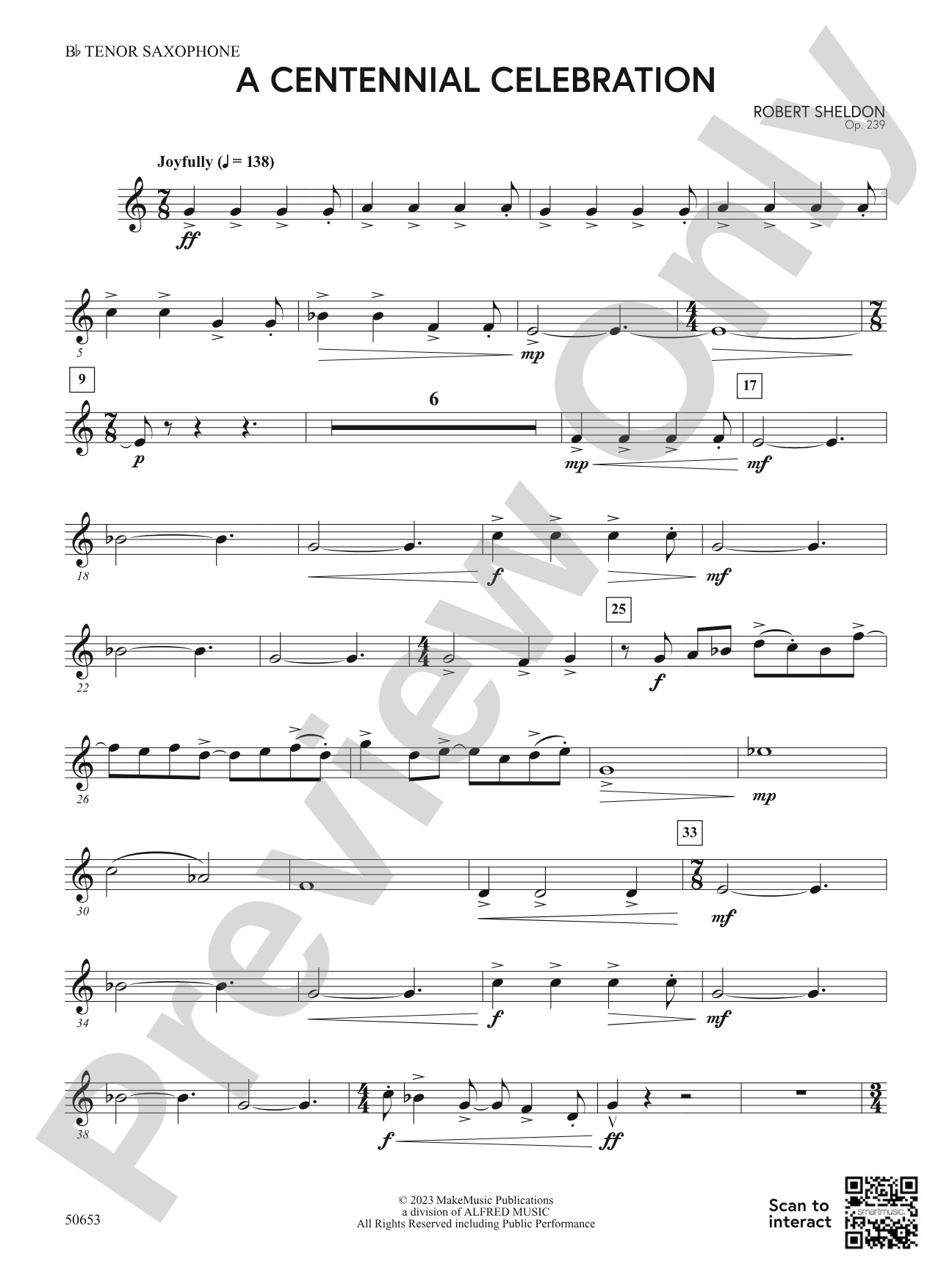 A Centennial Celebration: B-flat Tenor Saxophone