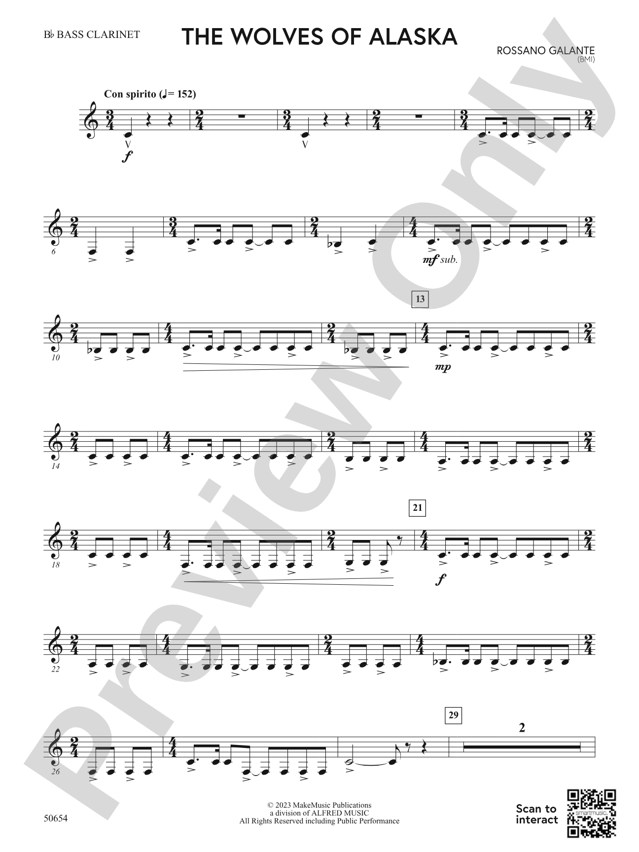 The Wolves of Alaska: B-flat Bass Clarinet