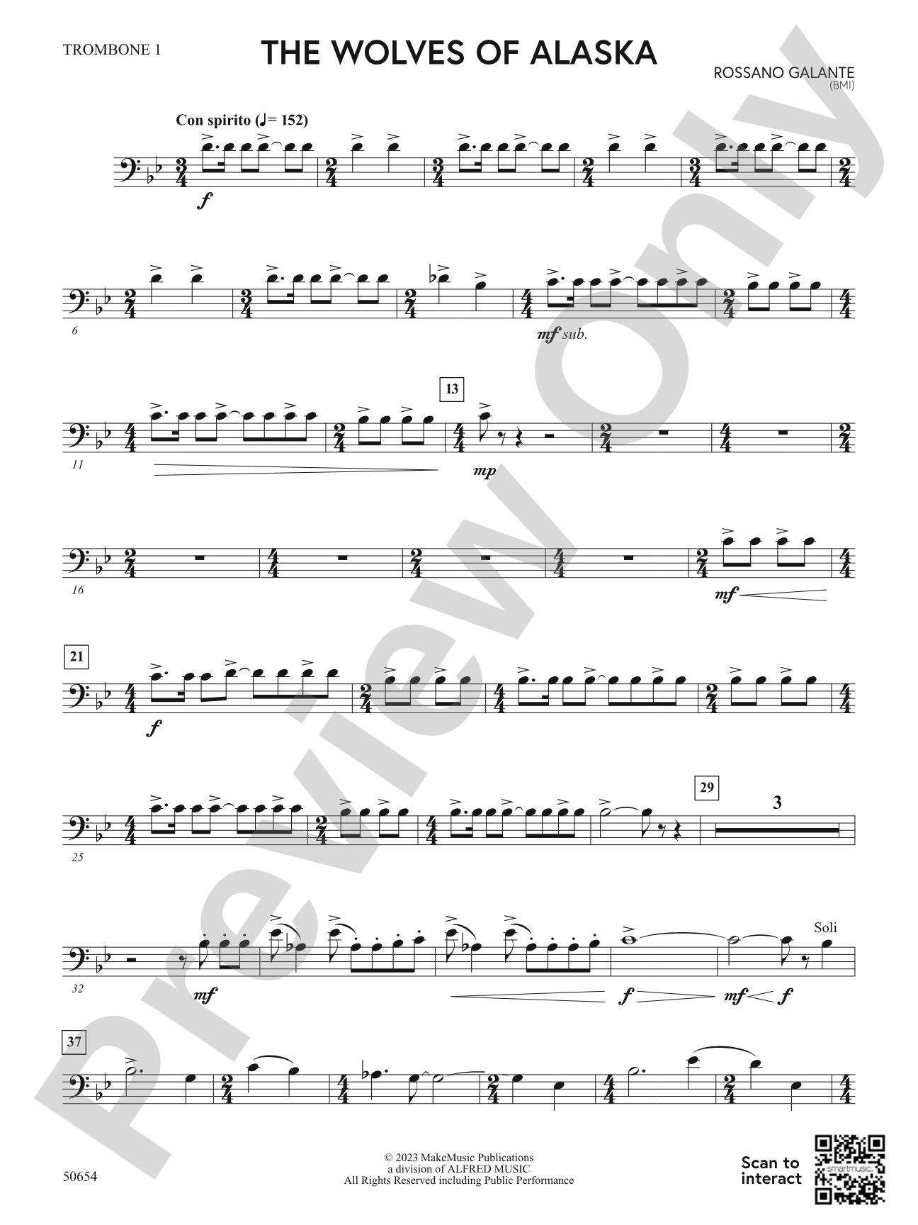The Wolves of Alaska: 1st Trombone