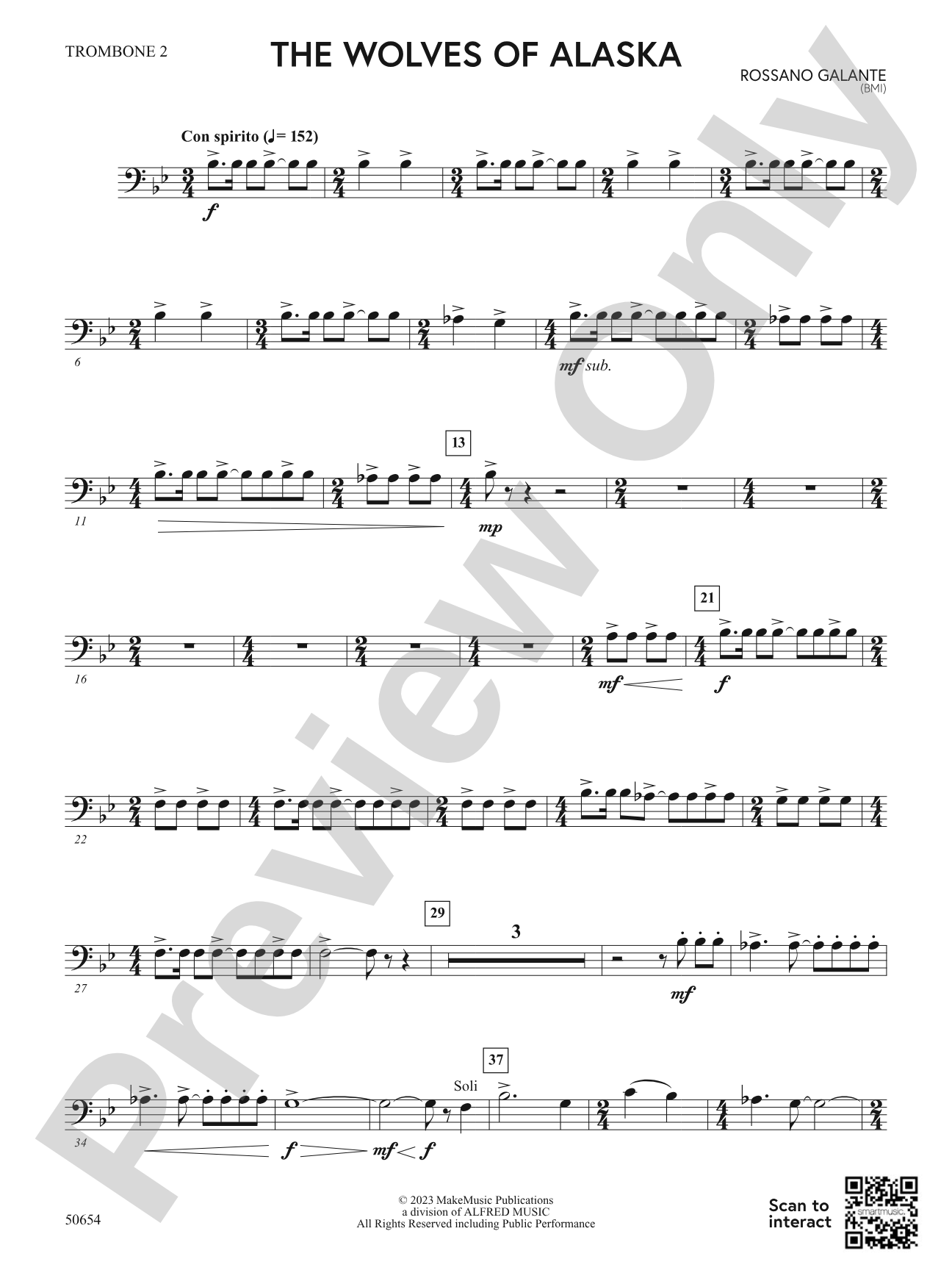 The Wolves of Alaska: 2nd Trombone
