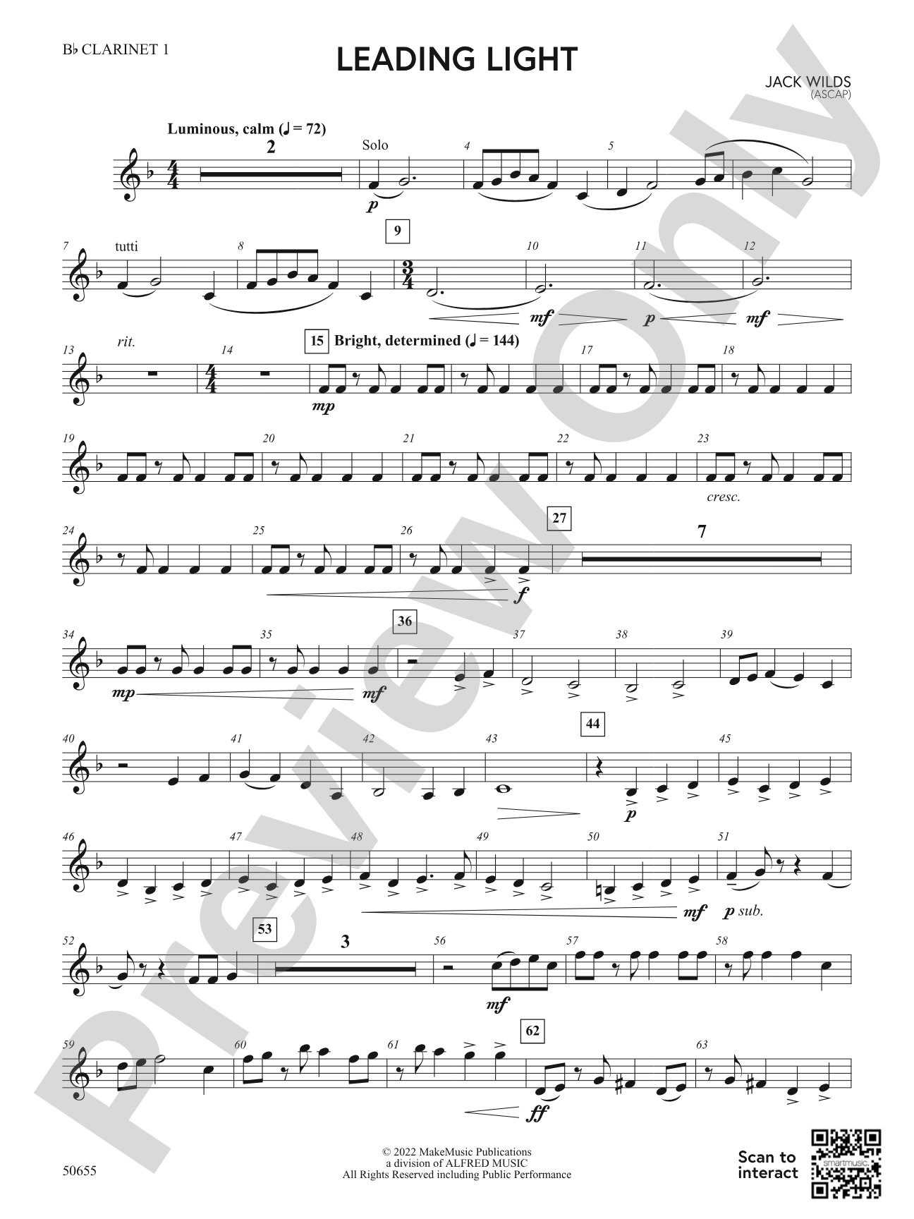 Leading Light: 1st B-flat Clarinet