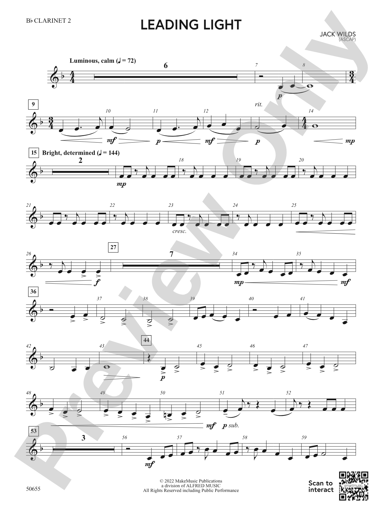 Leading Light: 2nd B-flat Clarinet