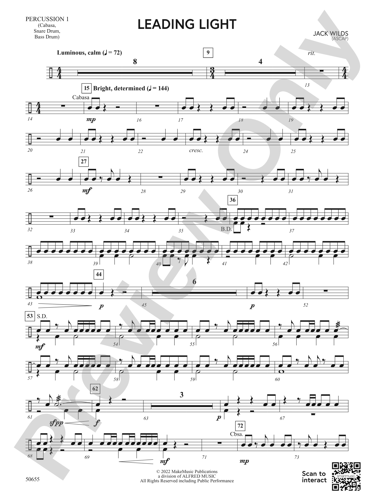 Leading Light: 1st Percussion