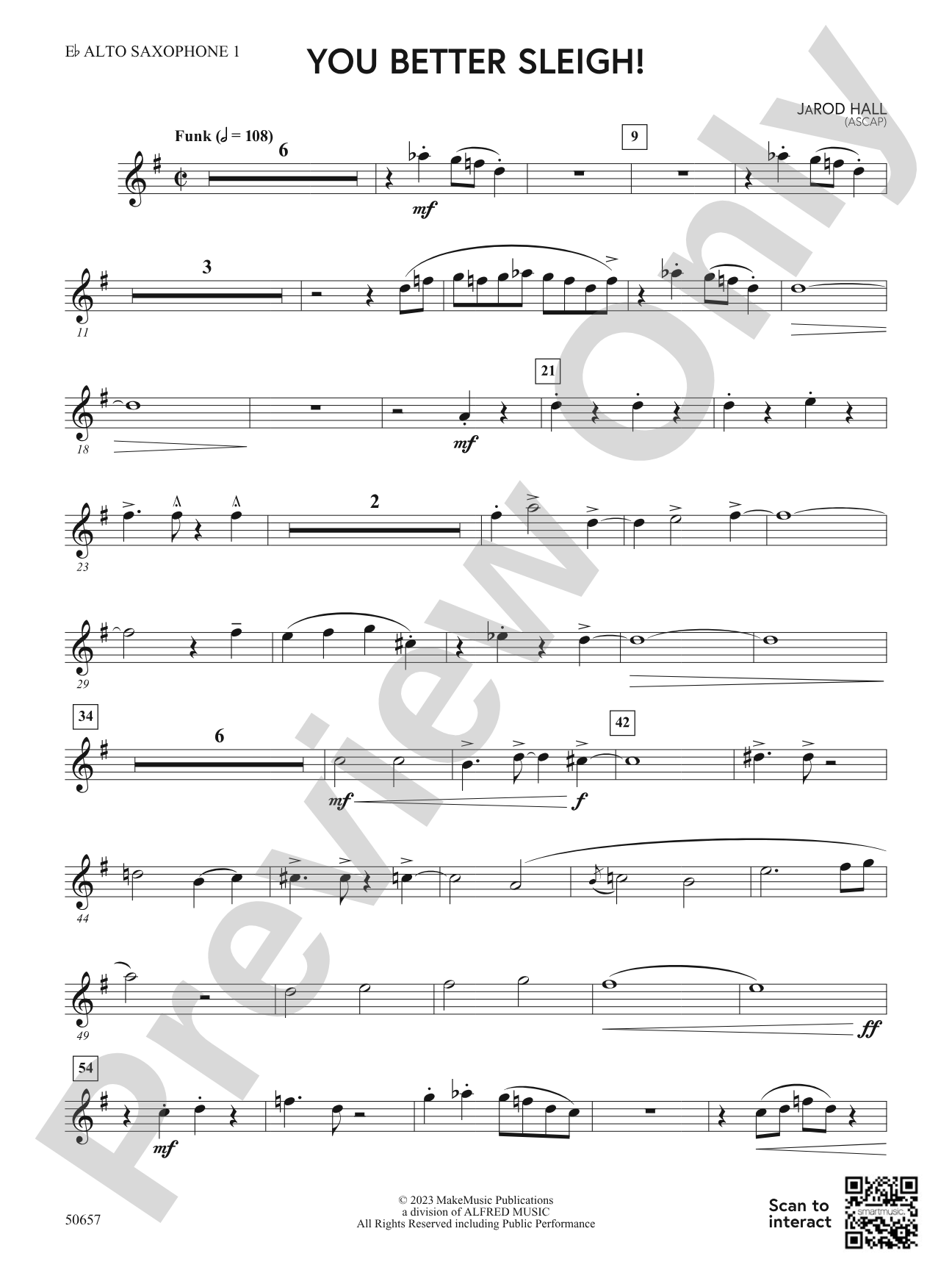 You Better Sleigh!: E-flat Alto Saxophone