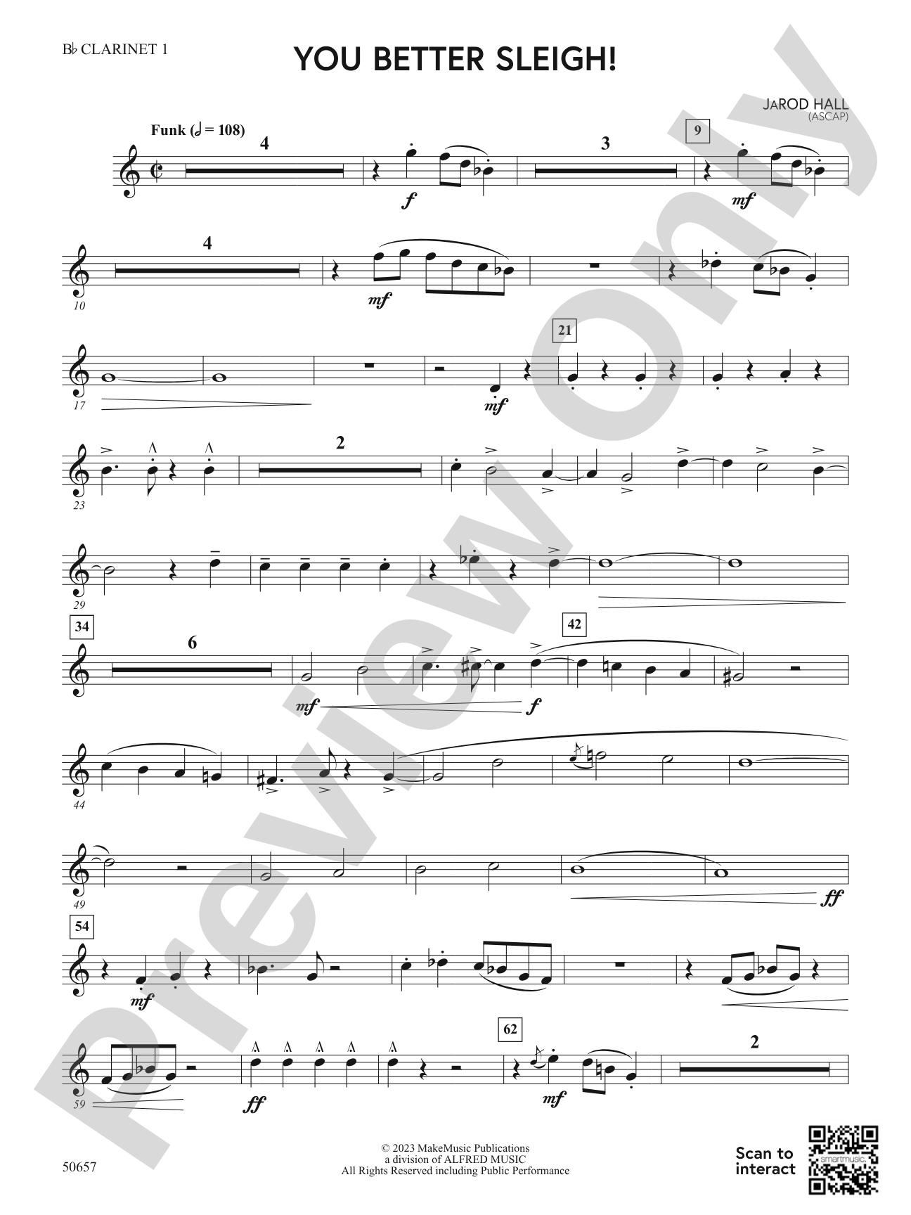 You Better Sleigh!: 1st B-flat Clarinet