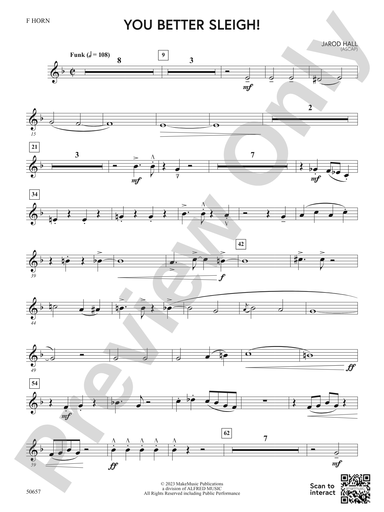 You Better Sleigh!: 1st F Horn