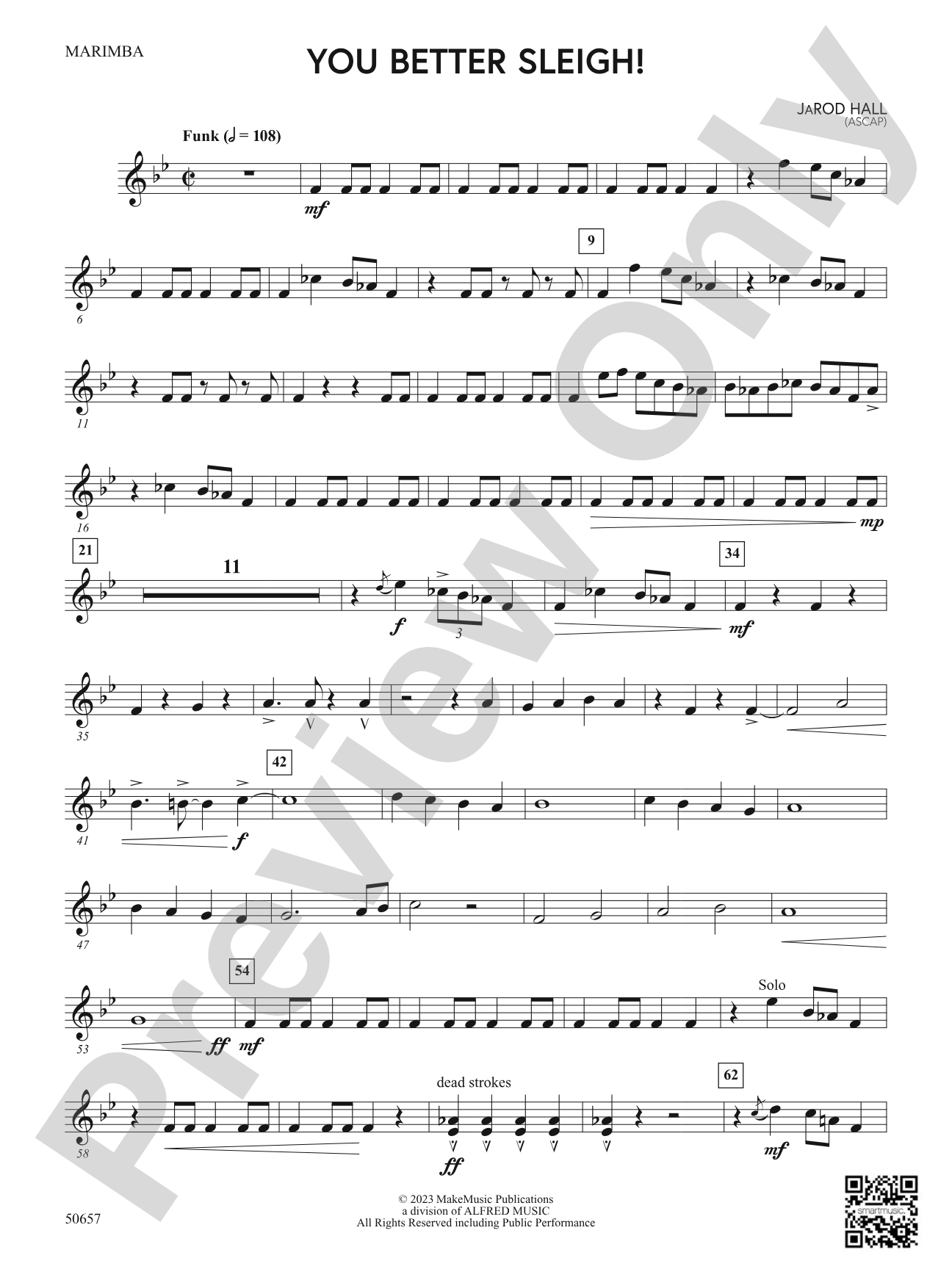 You Better Sleigh!: Marimba