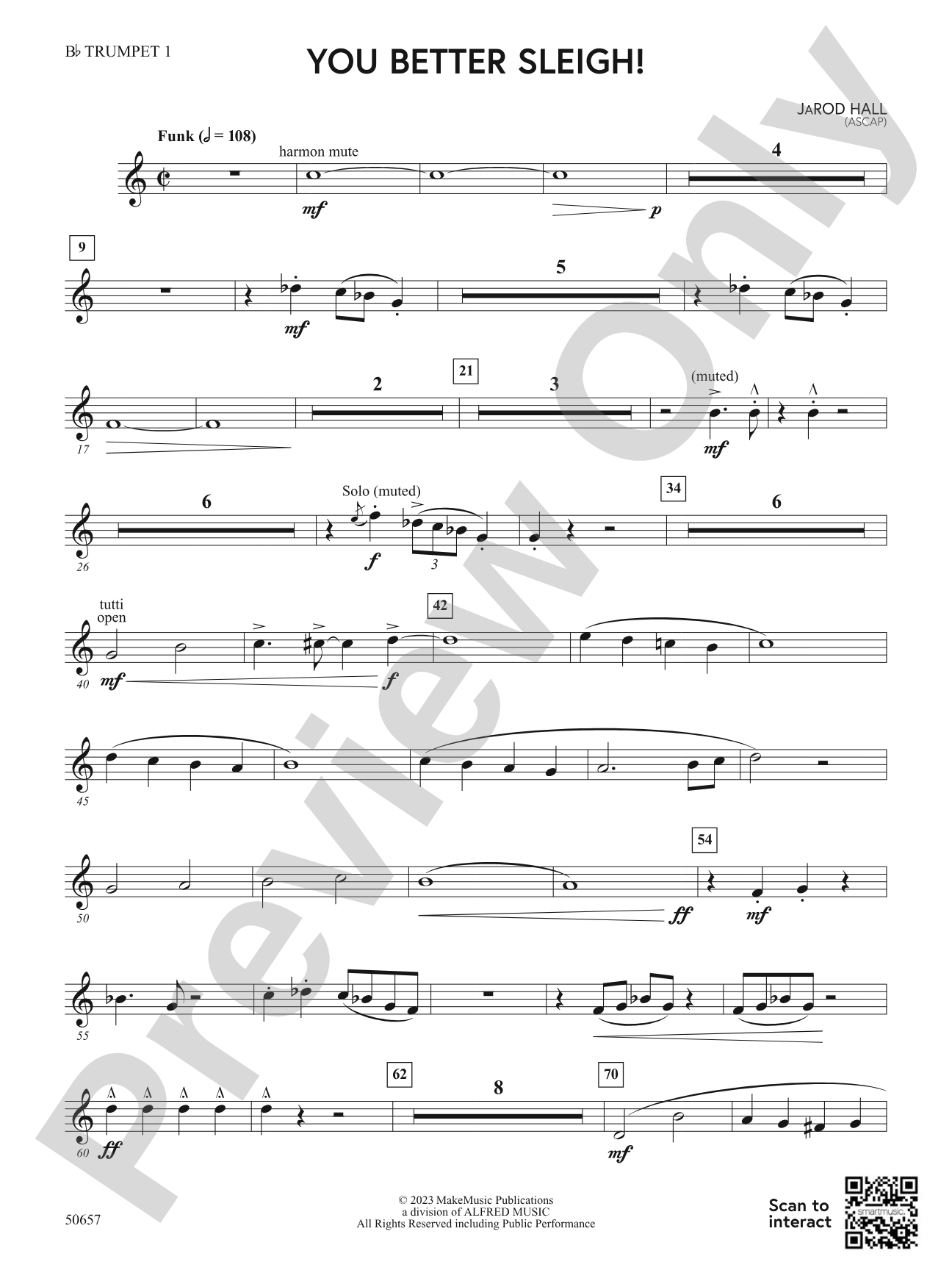 You Better Sleigh!: 1st B-flat Trumpet