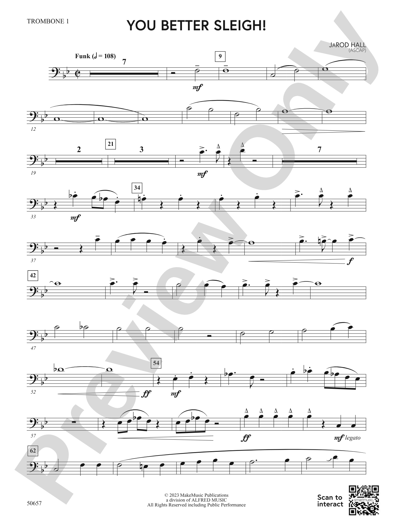 You Better Sleigh!: 1st Trombone