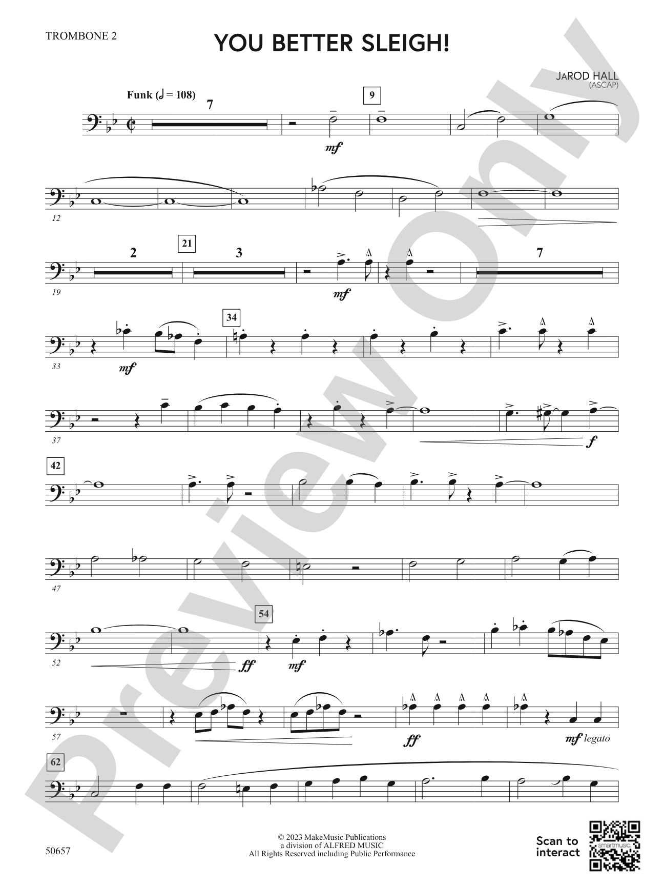 You Better Sleigh!: 2nd Trombone