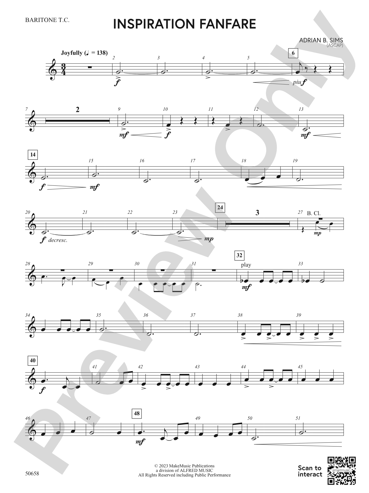 Inspiration Fanfare: Baritone T.C.
