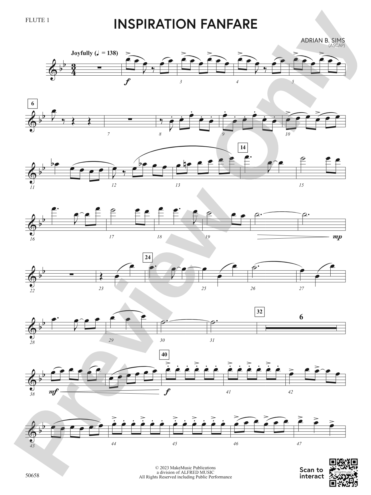 Inspiration Fanfare: Flute