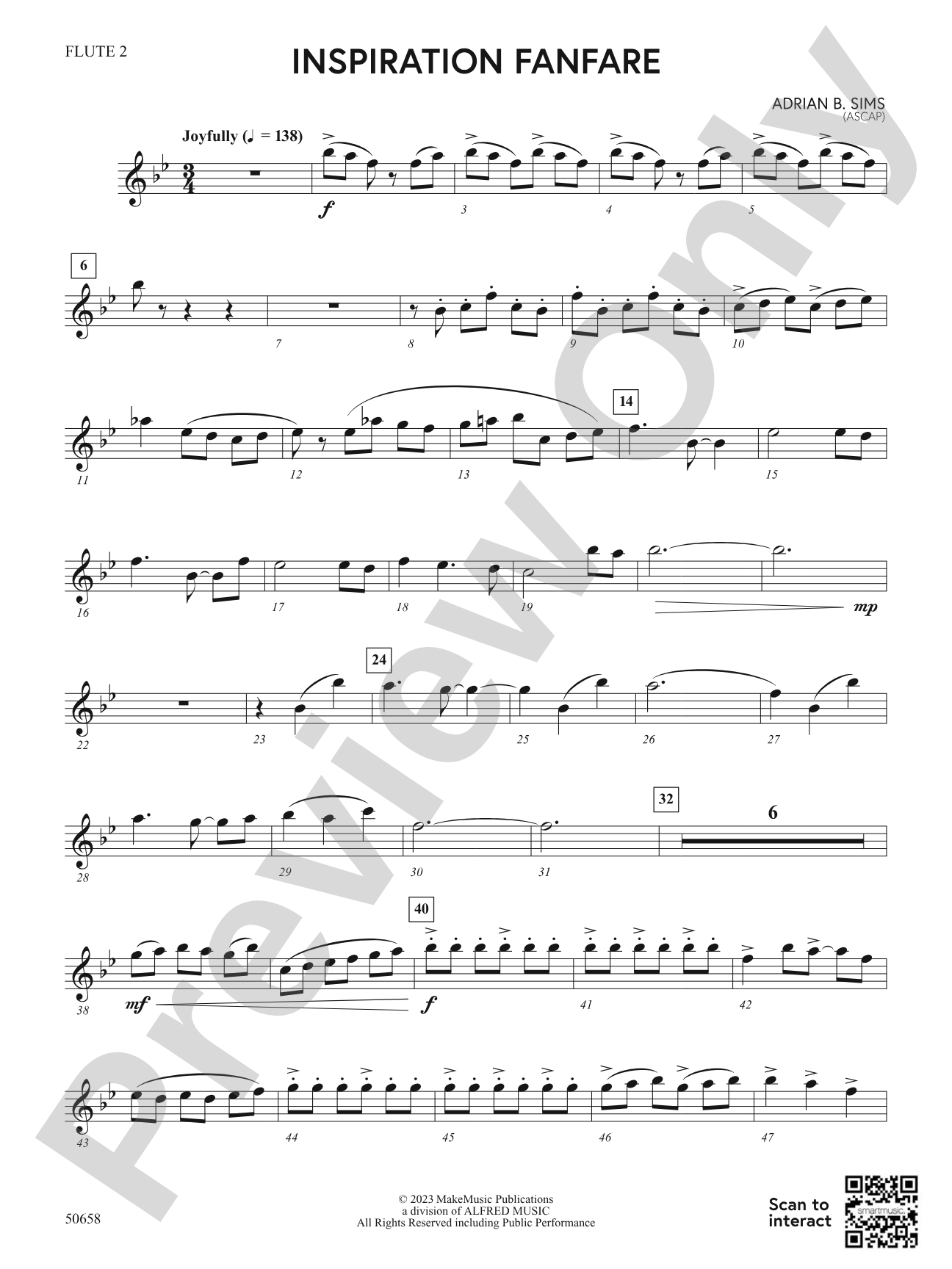 Inspiration Fanfare: 2nd Flute