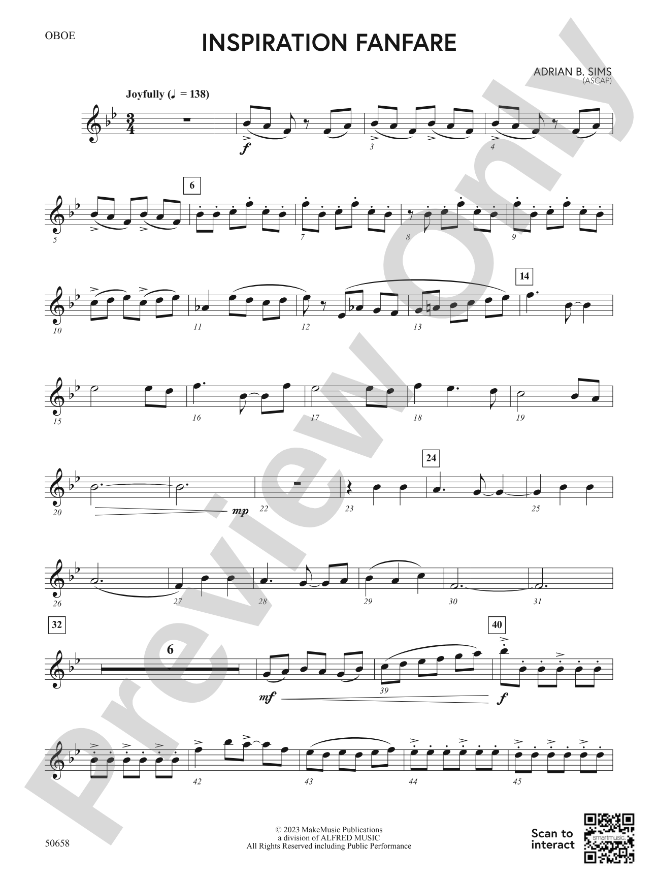 Inspiration Fanfare: Oboe