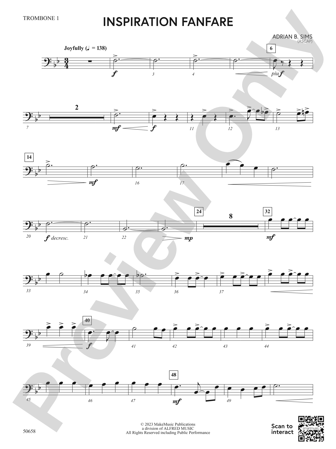 Inspiration Fanfare: 1st Trombone