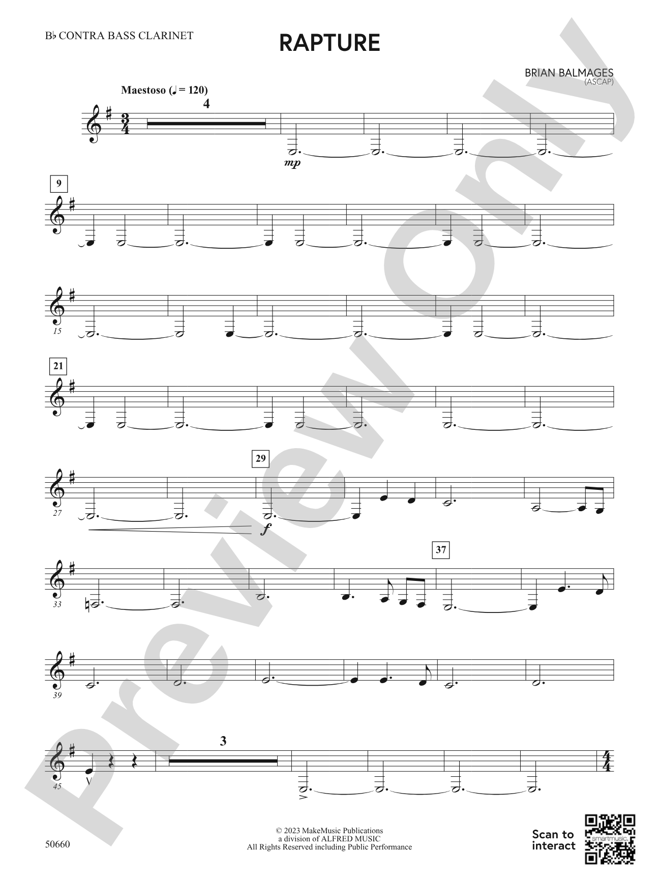 Rapture: B-flat Contrabass Clarinet