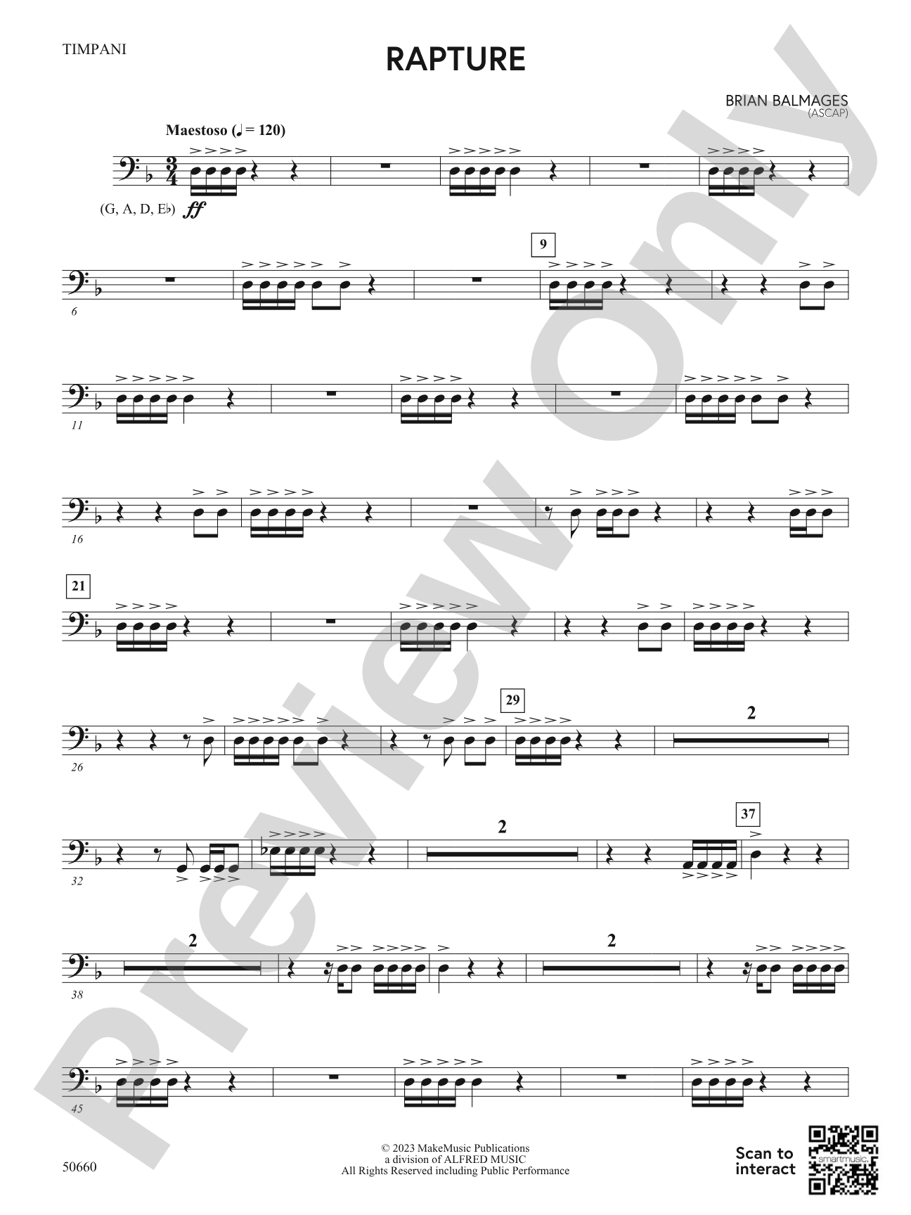 Rapture: Timpani